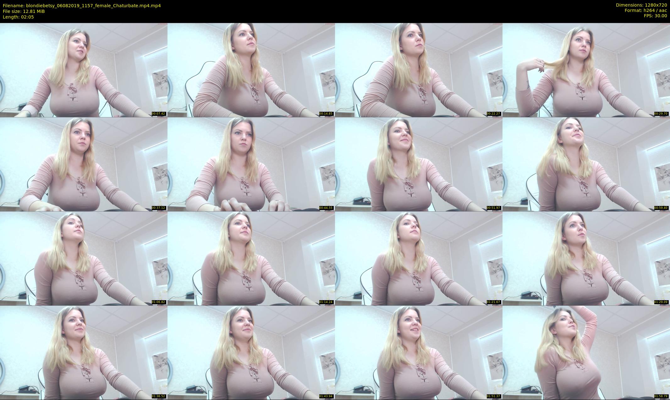 blondiebetsy — 3 minute Chaturbate female cam show recording, 720p, Aug 6, 2019