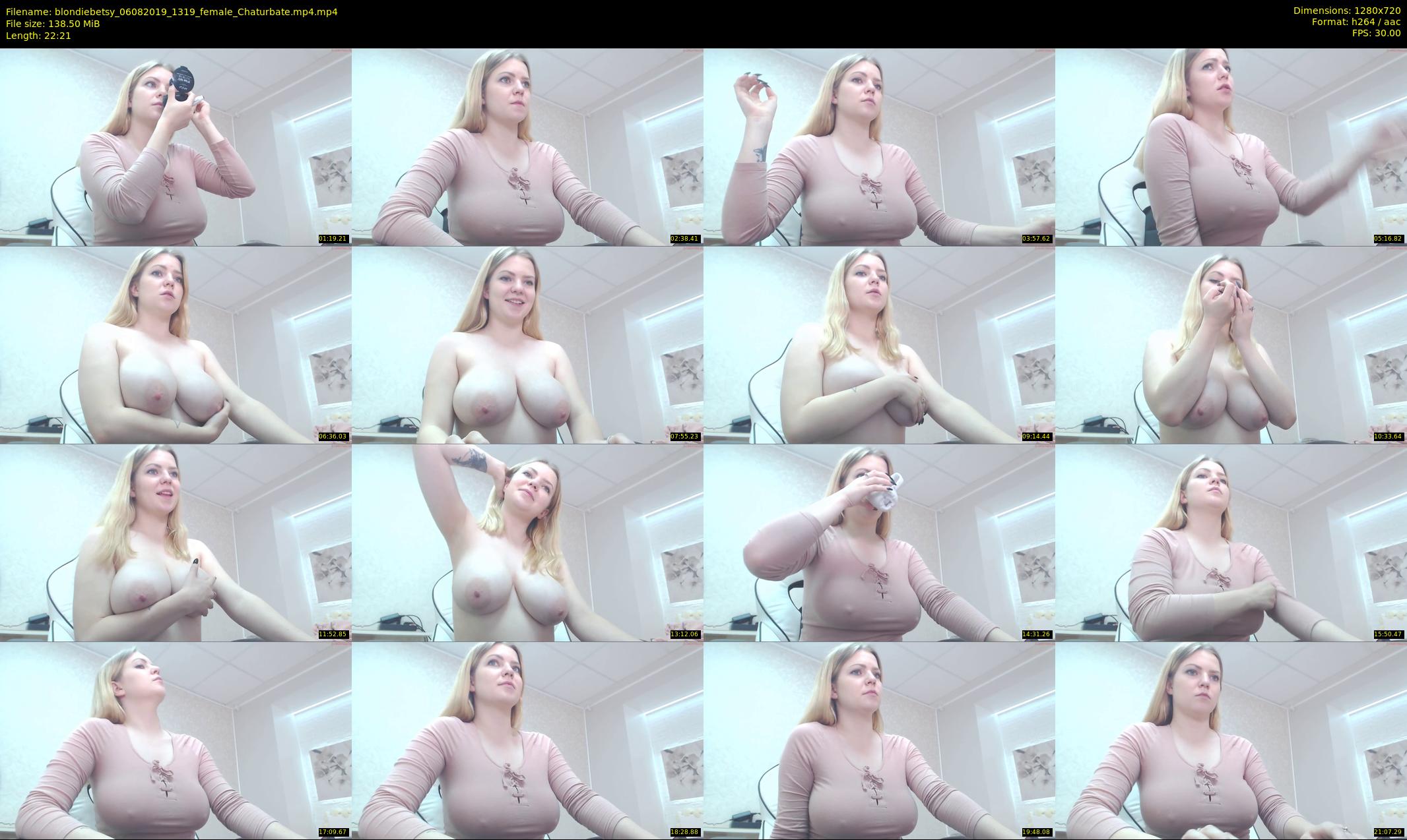 blondiebetsy — 23 minute Chaturbate female cam show recording, 720p, Aug 6, 2019