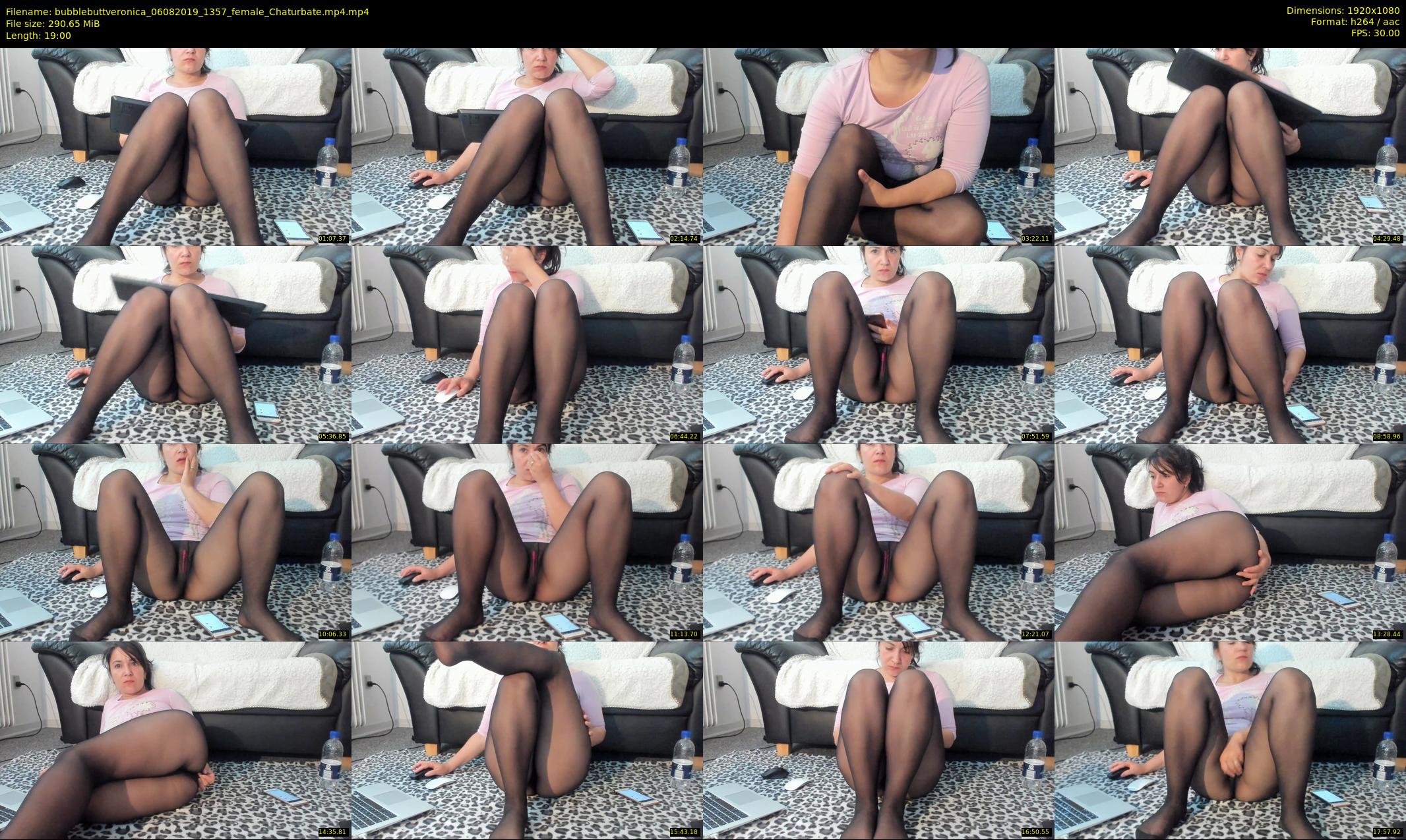 bubblebuttveronica — 19 minute Chaturbate female cam show recording, 1080p, Aug 6, 2019