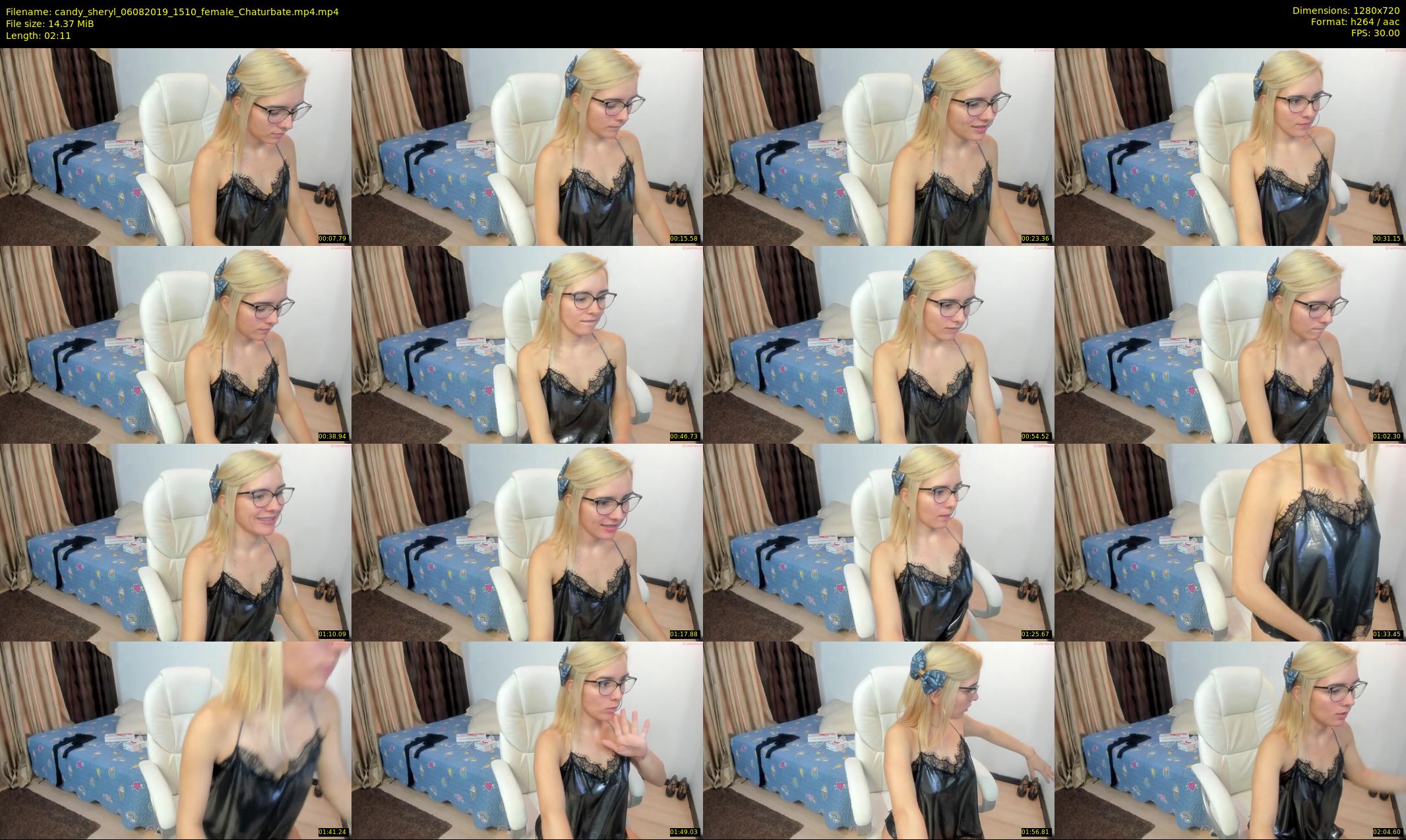 candy_sheryl — 3 minute Chaturbate female cam show recording, 720p, Aug 6, 2019