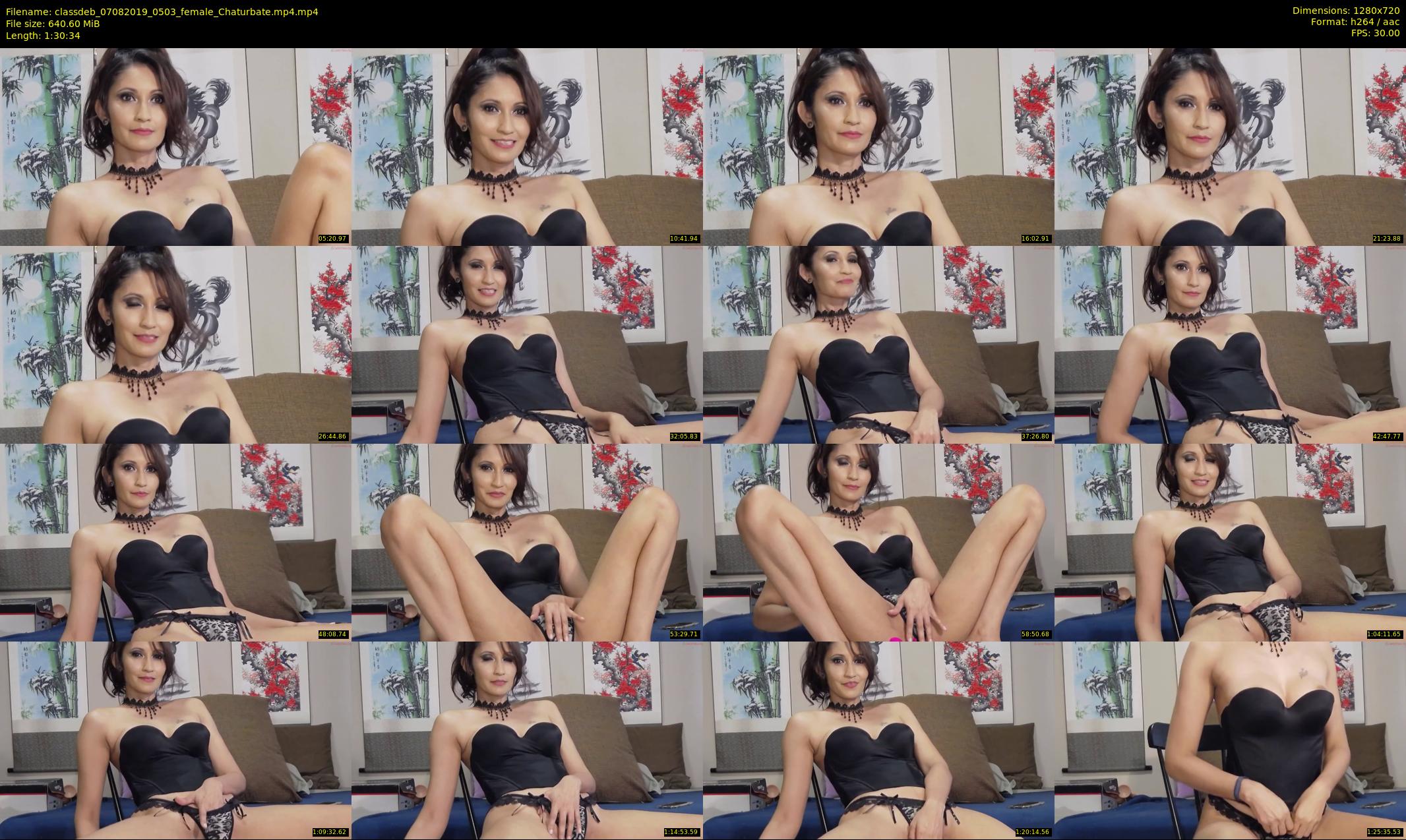 classdeb — 91 minute Chaturbate female cam show recording, 720p, Aug 7, 2019
