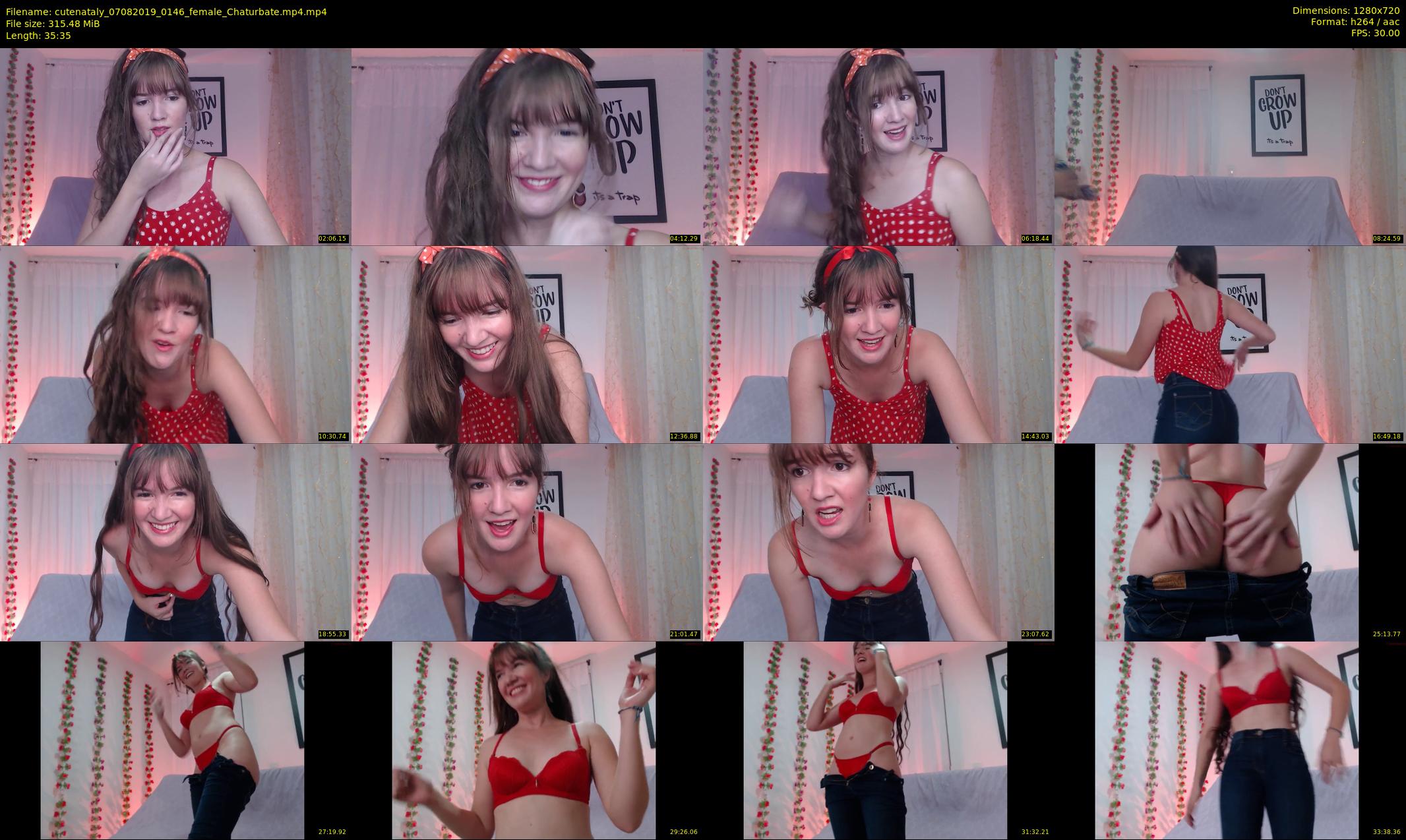 cutenataly — 36 minute Chaturbate female cam show recording, 720p, Aug 7, 2019