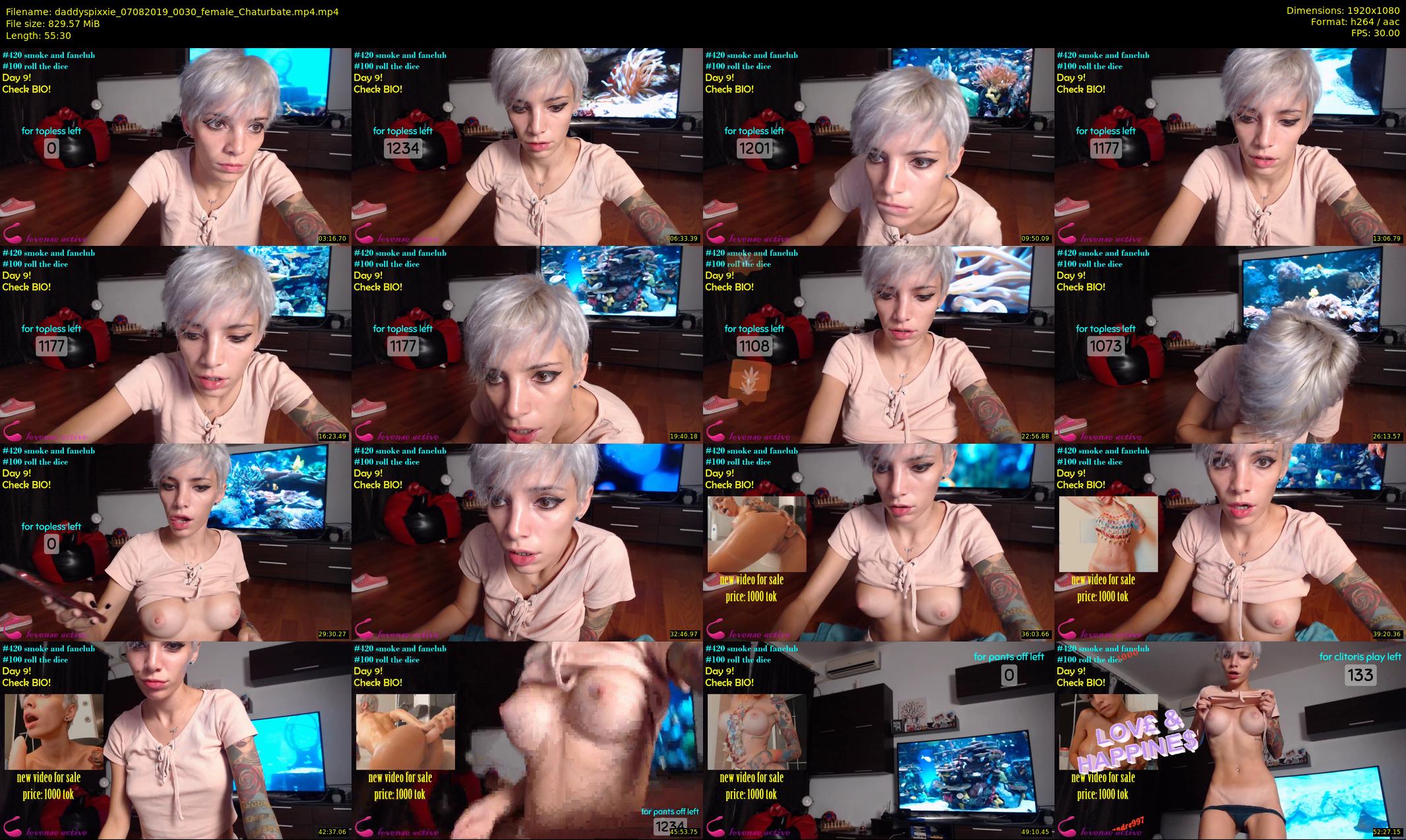 daddyspixxie — 56 minute Chaturbate female cam show recording, 1080p, Aug 7, 2019
