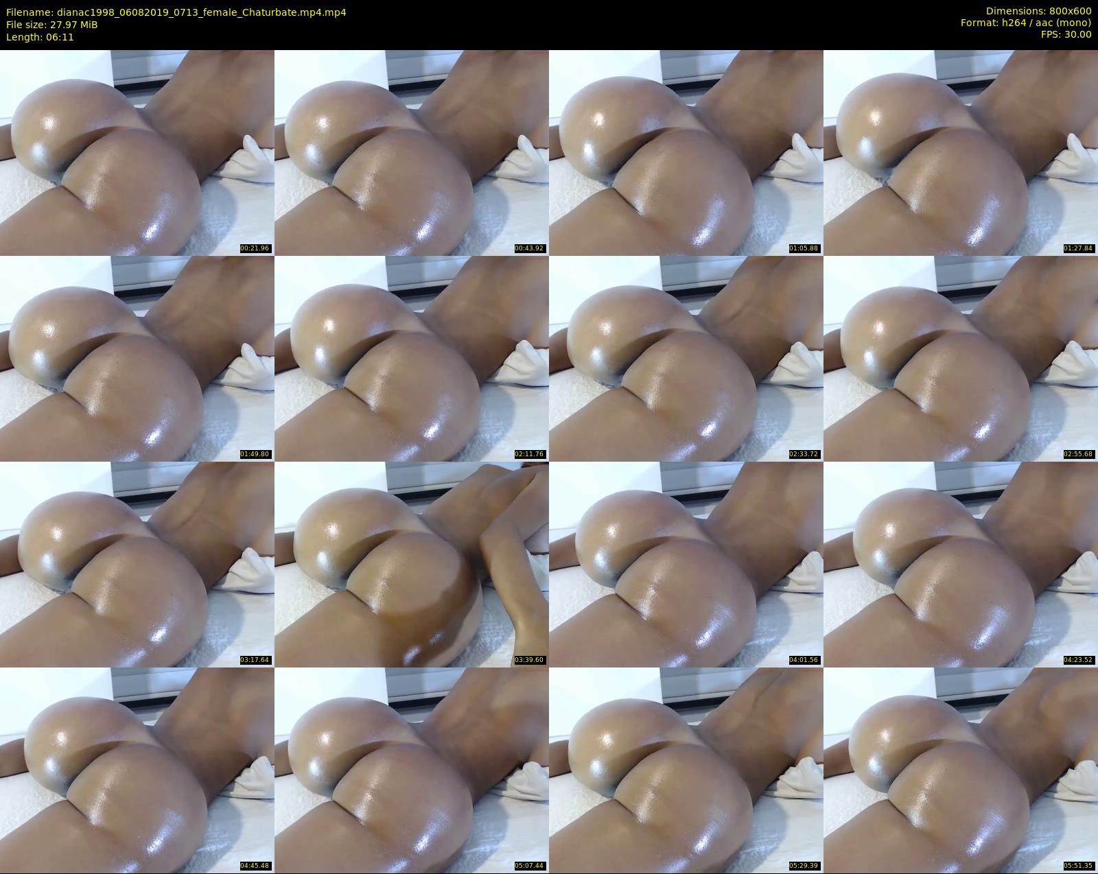 dianac1998 — 7 minute Chaturbate female cam show recording, 480p, Aug 6, 2019