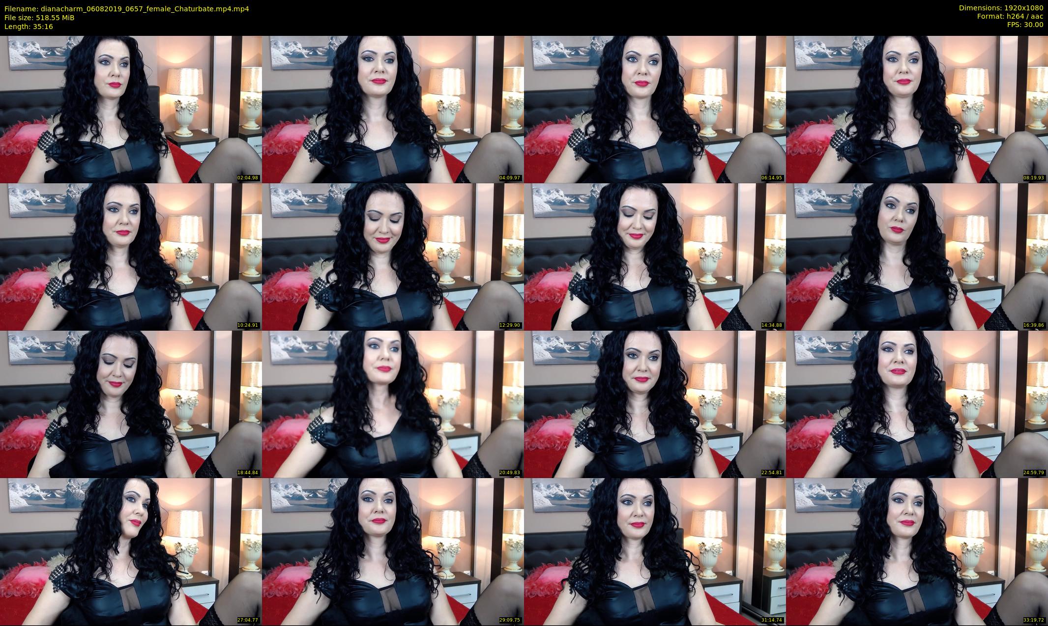 dianacharm — 36 minute Chaturbate female cam show recording, 1080p, Aug 6, 2019