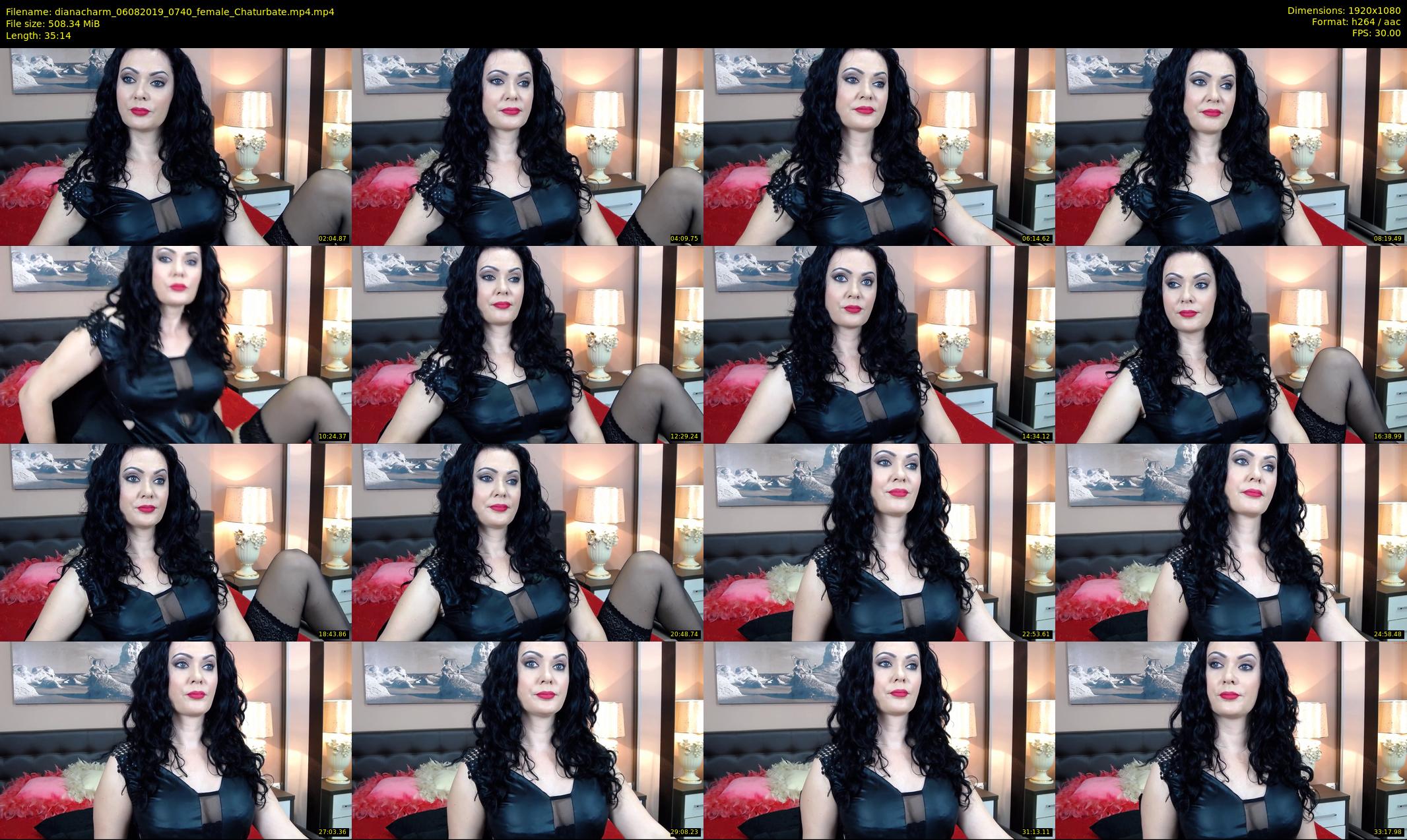 dianacharm — 36 minute Chaturbate female cam show recording, 1080p, Aug 6, 2019