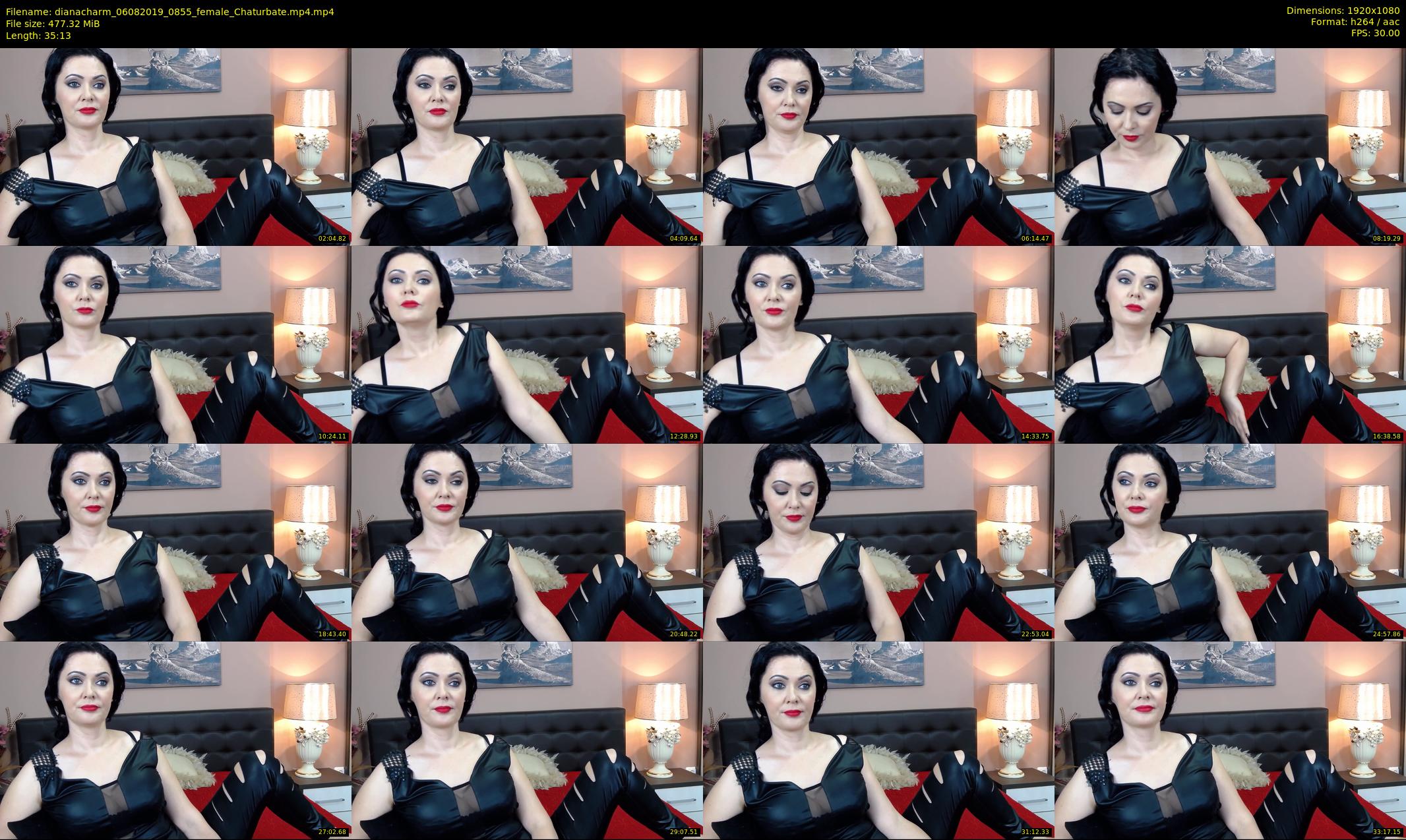 dianacharm — 36 minute Chaturbate female cam show recording, 1080p, Aug 6, 2019