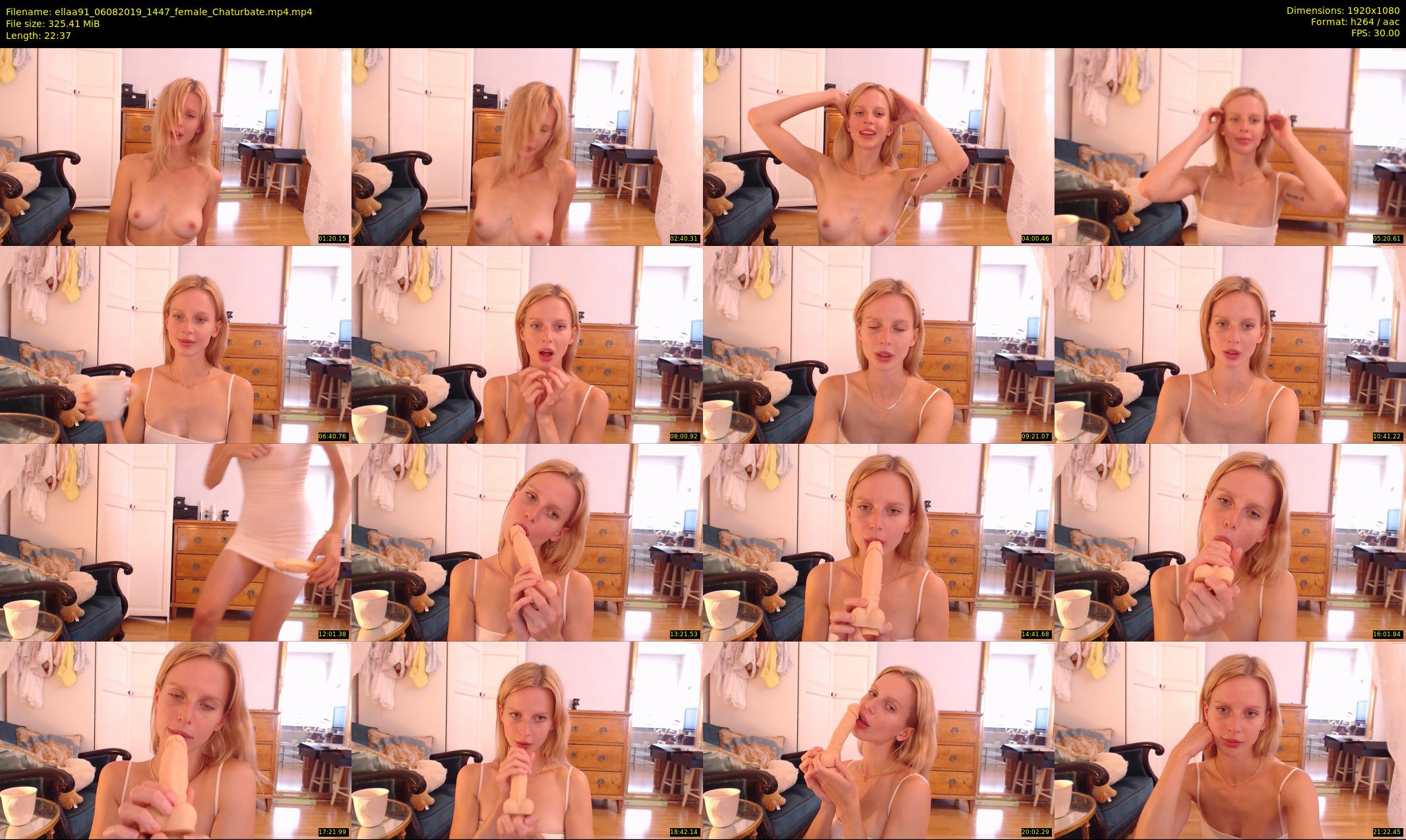 ellaa91 — 23 minute Chaturbate female cam show recording, 1080p, Aug 6, 2019