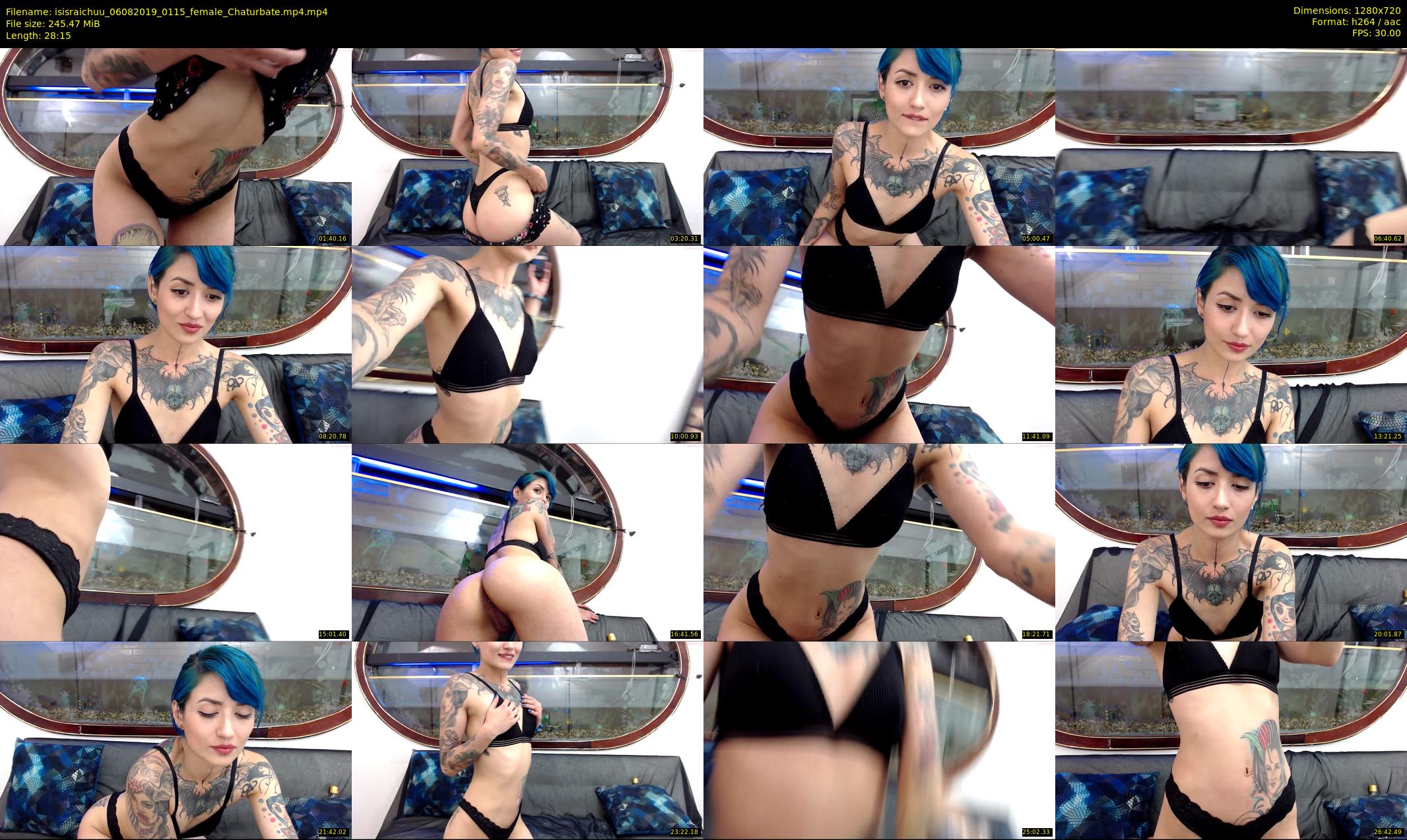 isisraichuu — 29 minute Chaturbate female cam show recording, 720p, Aug 6, 2019