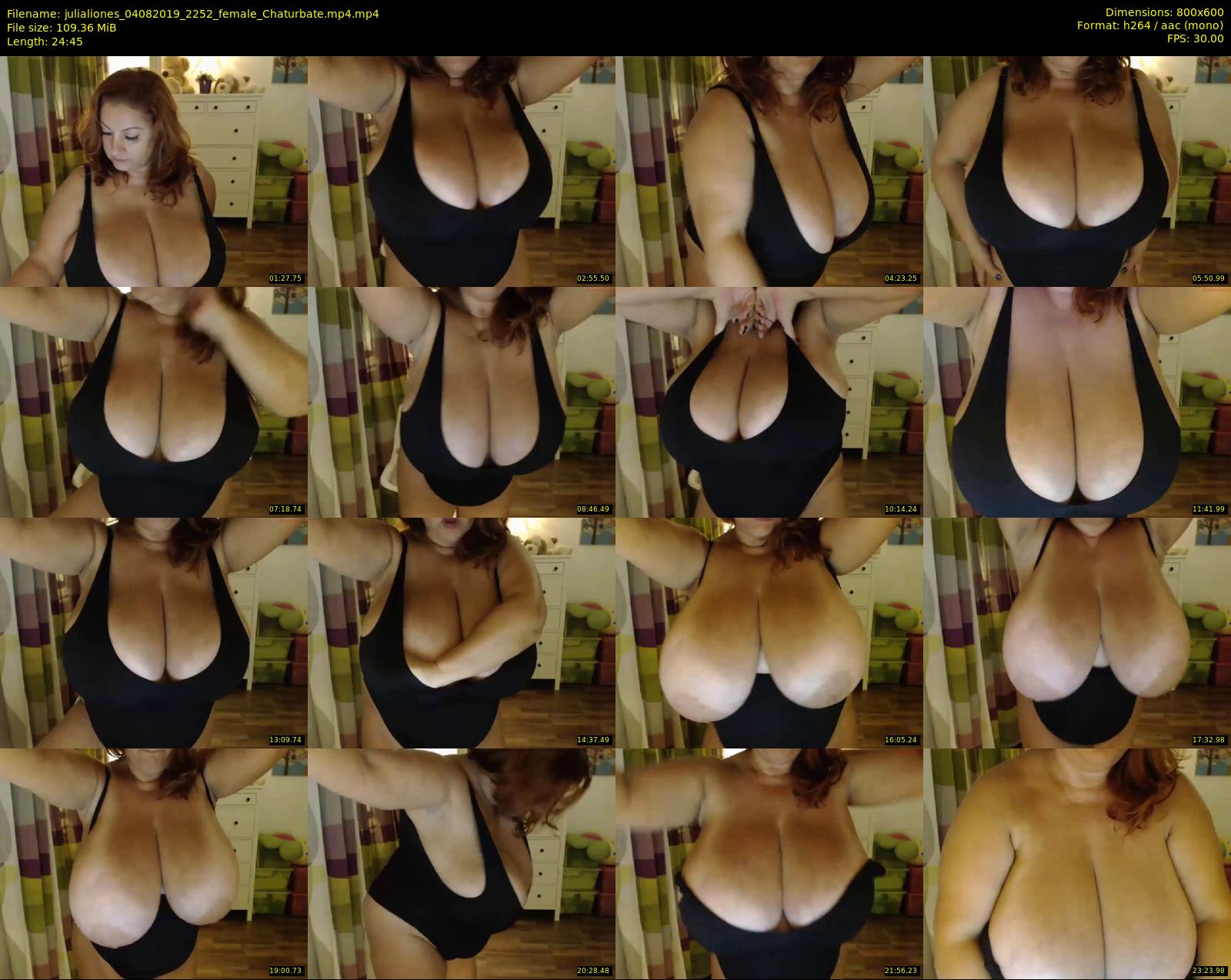 julialiones — 25 minute Chaturbate female cam show recording, 480p, Aug 4, 2019