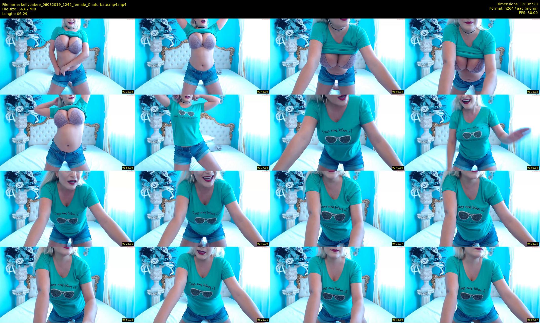 kellybabee — 7 minute Chaturbate female cam show recording, 720p, Aug 6, 2019