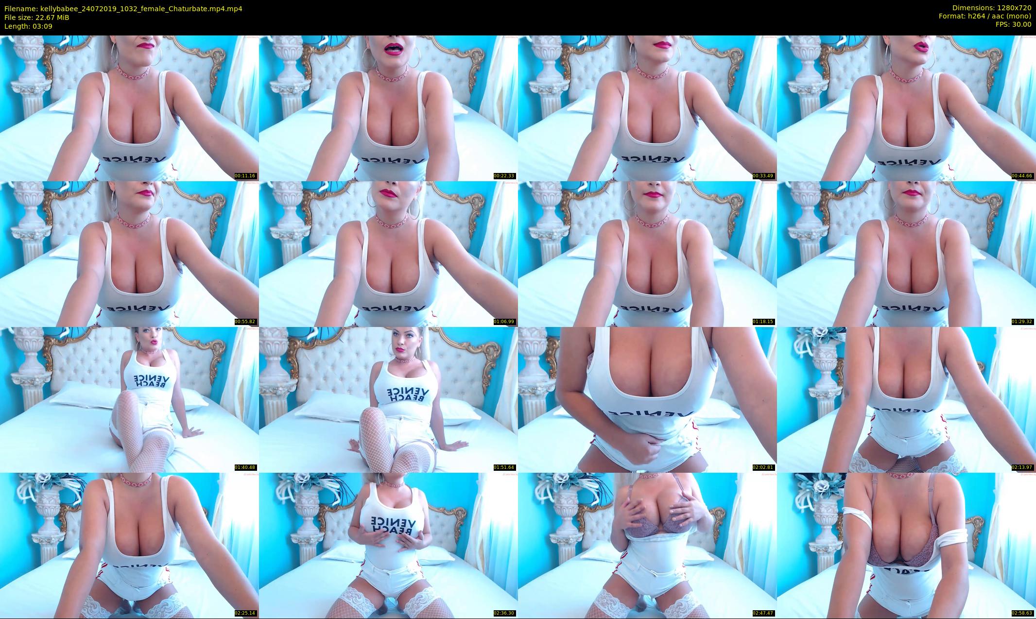 kellybabee — 4 minute Chaturbate female cam show recording, 720p, Jul 24, 2019