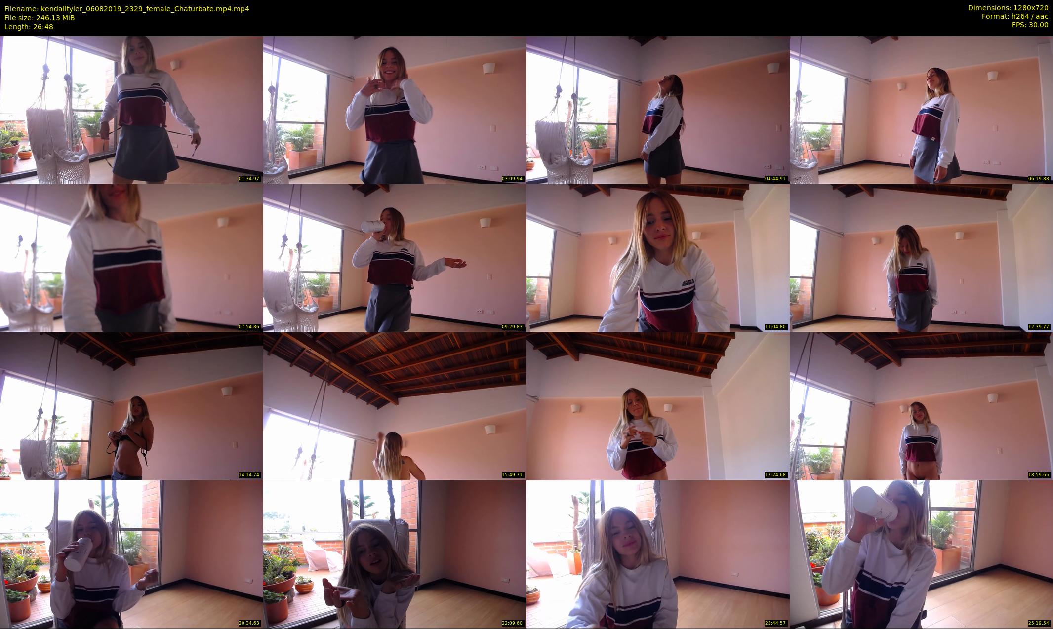 kendalltyler — 27 minute Chaturbate female cam show recording, 720p, Aug 6, 2019