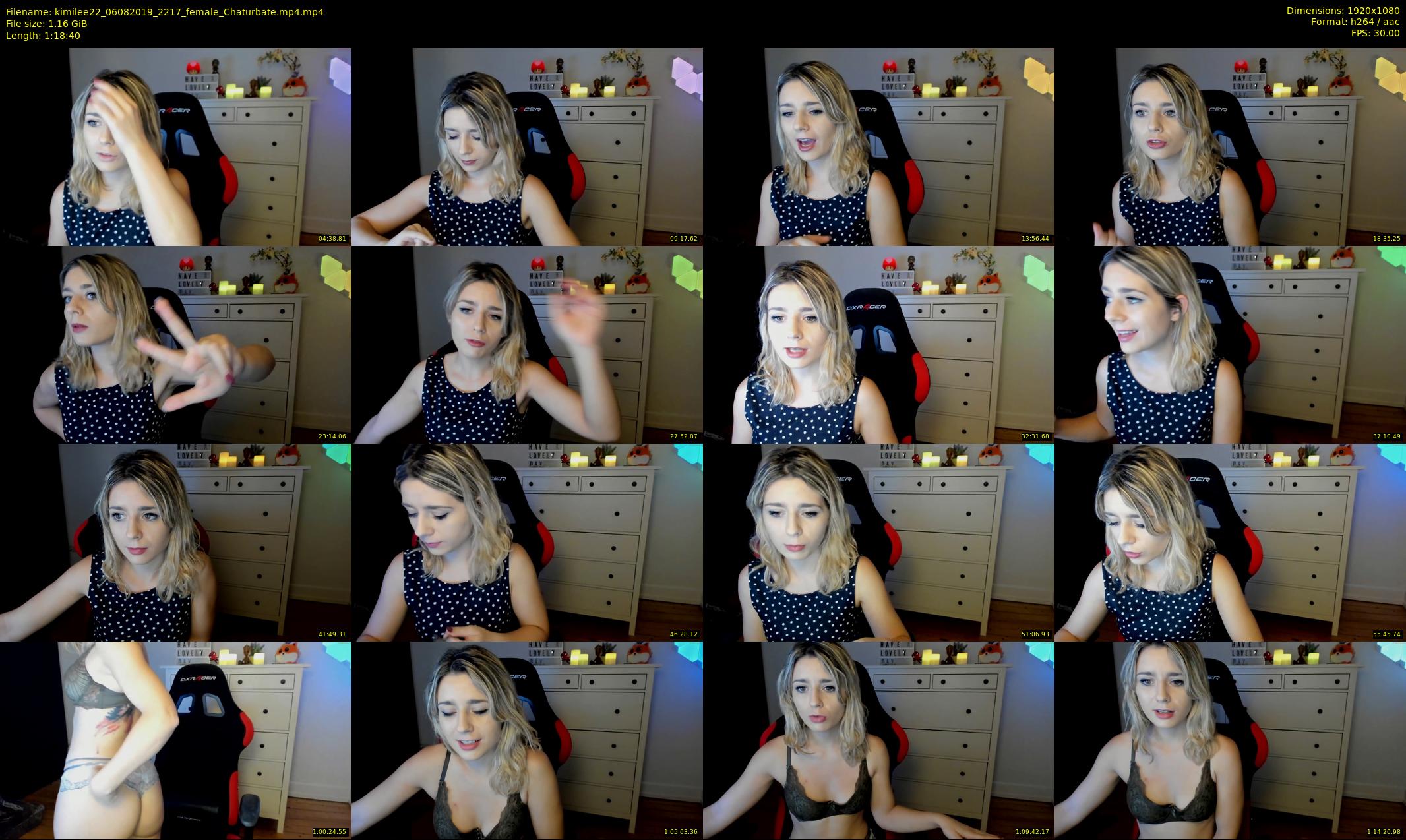 kimilee22 — 79 minute Chaturbate female cam show recording, 1080p, Aug 6, 2019