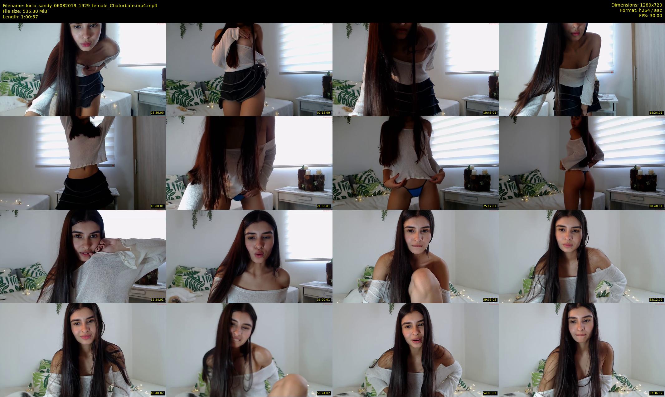 lucia_sandy — 61 minute Chaturbate female cam show recording, 720p, Aug 6, 2019