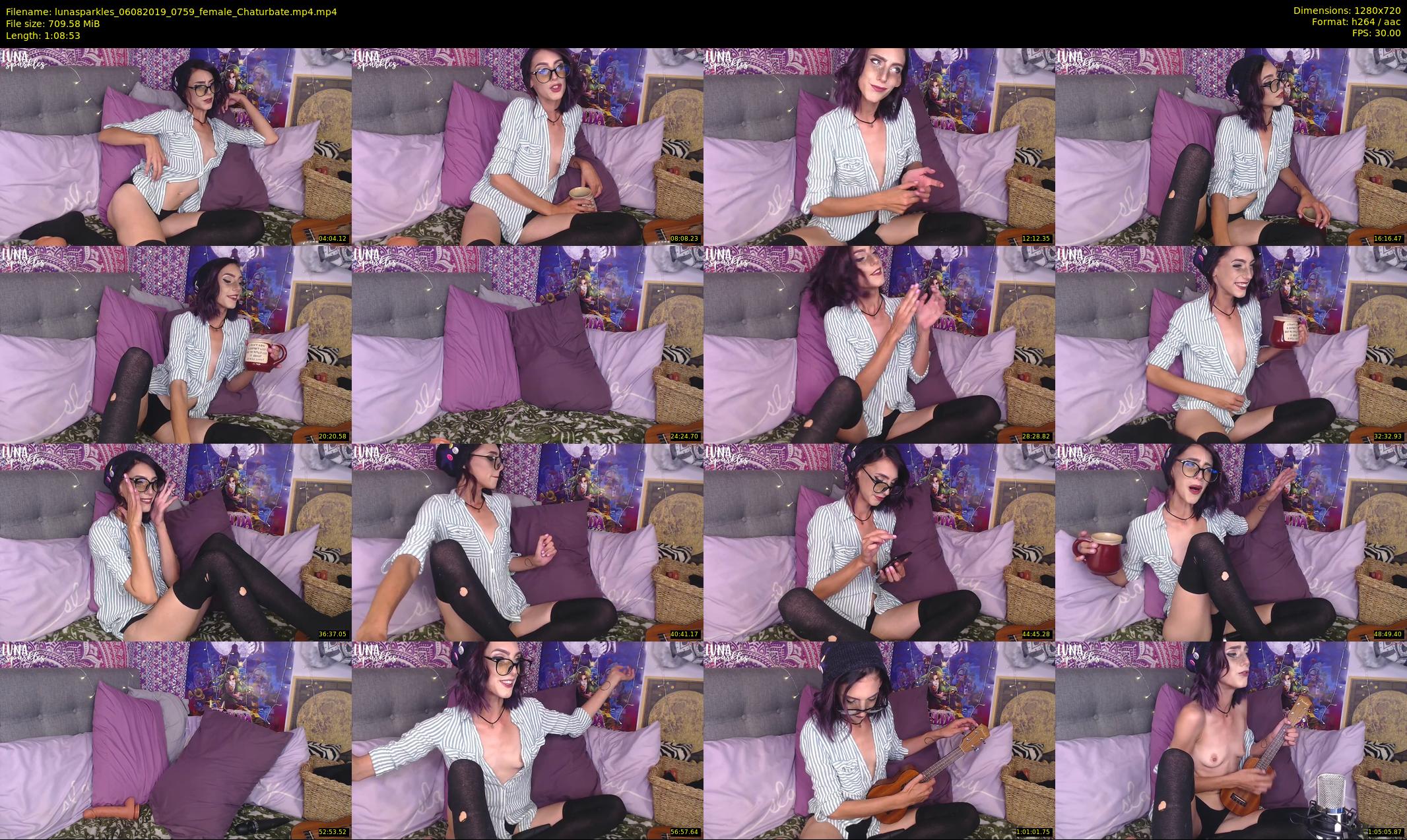 lunasparkles — 69 minute Chaturbate female cam show recording, 720p, Aug 6, 2019