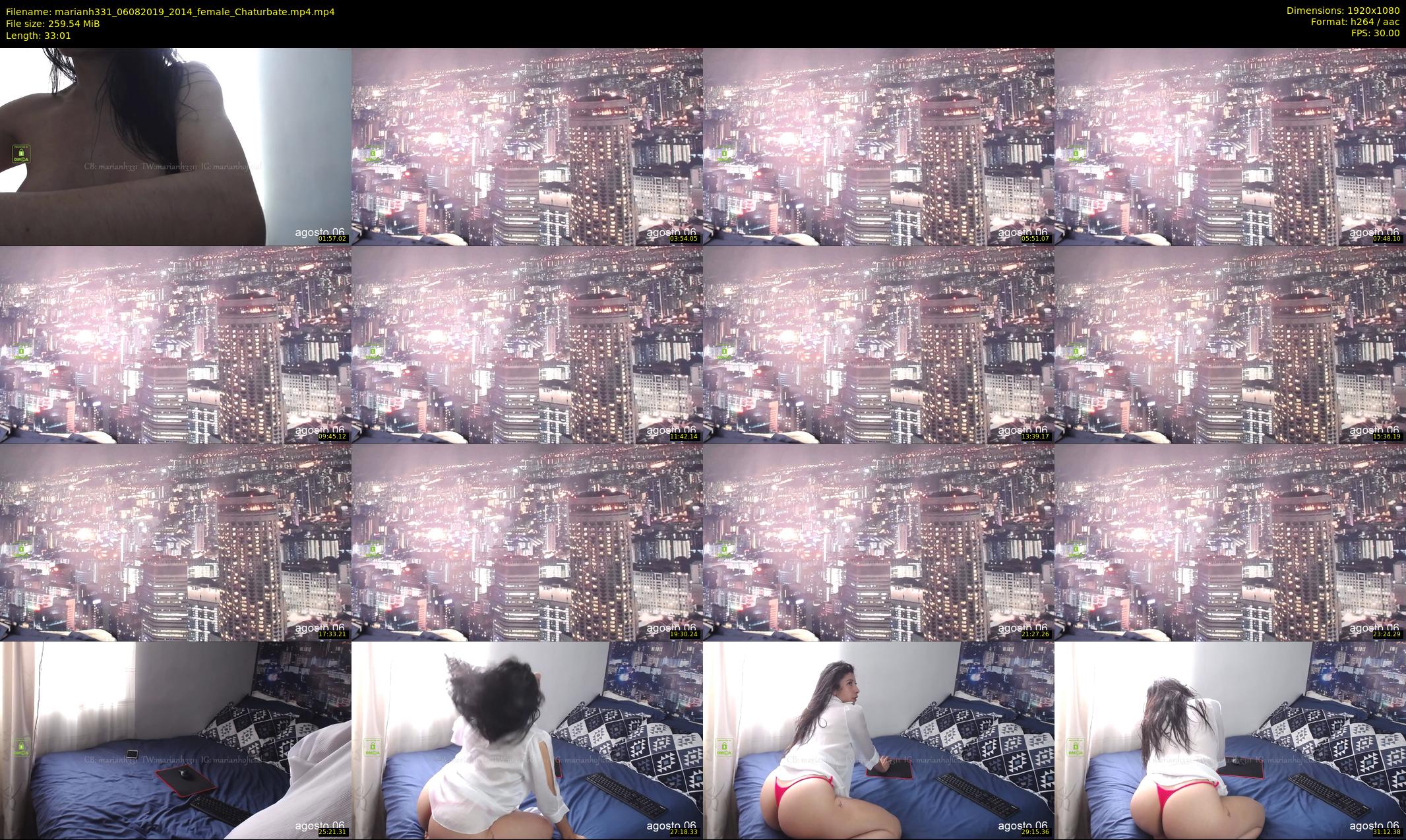 marianh331 — 34 minute Chaturbate female cam show recording, 1080p, Aug 6, 2019