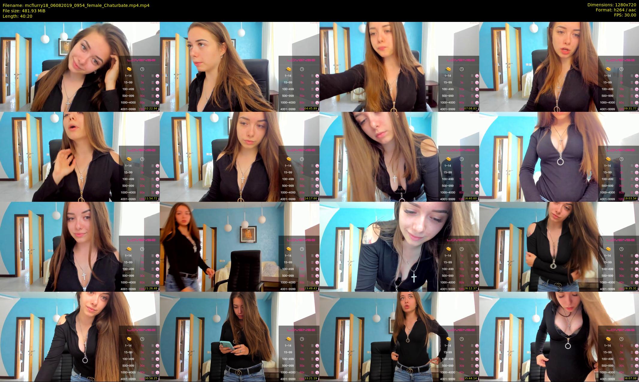 mcflurry18 — 41 minute Chaturbate female cam show recording, 720p, Aug 6, 2019