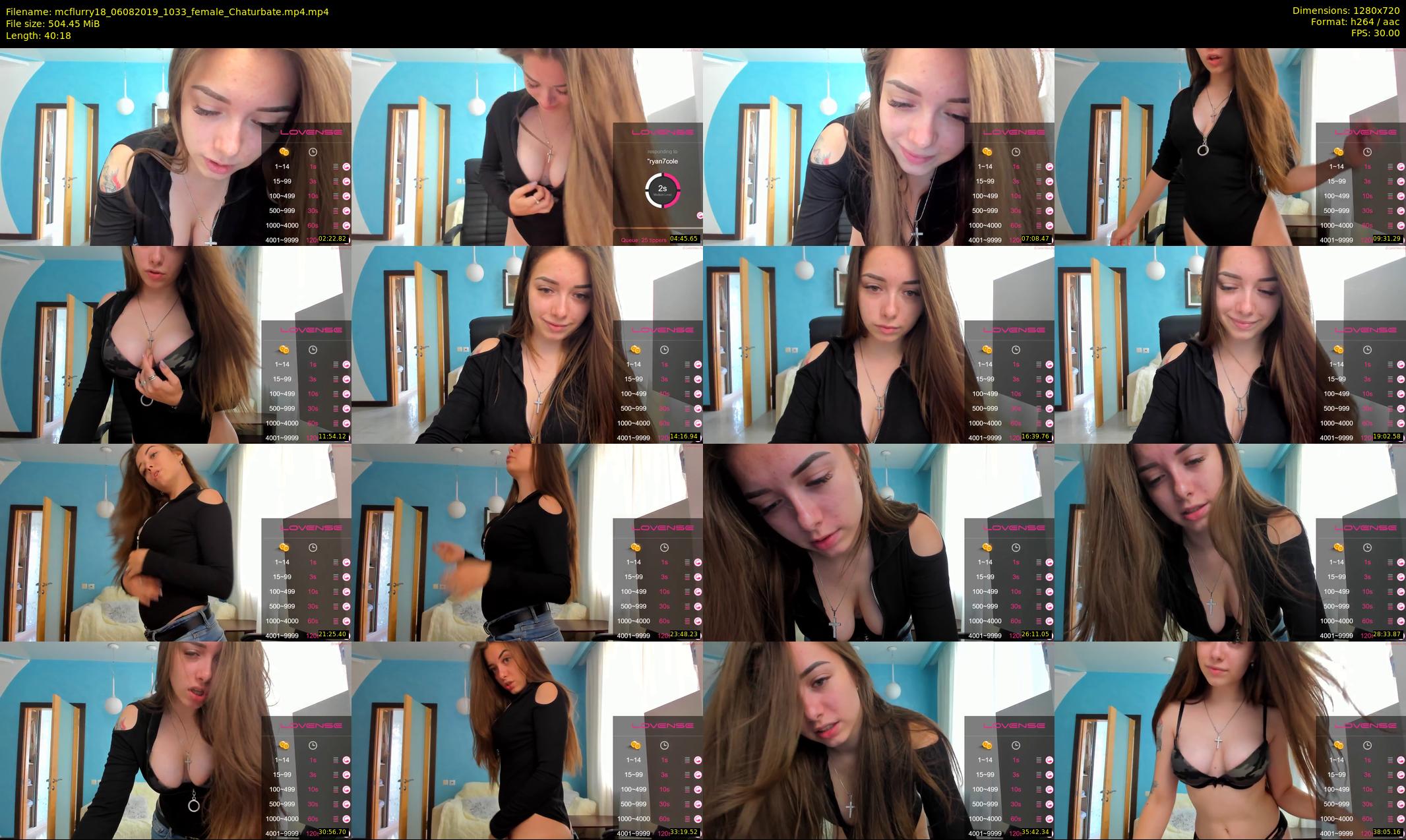 mcflurry18 — 41 minute Chaturbate female cam show recording, 720p, Aug 6, 2019