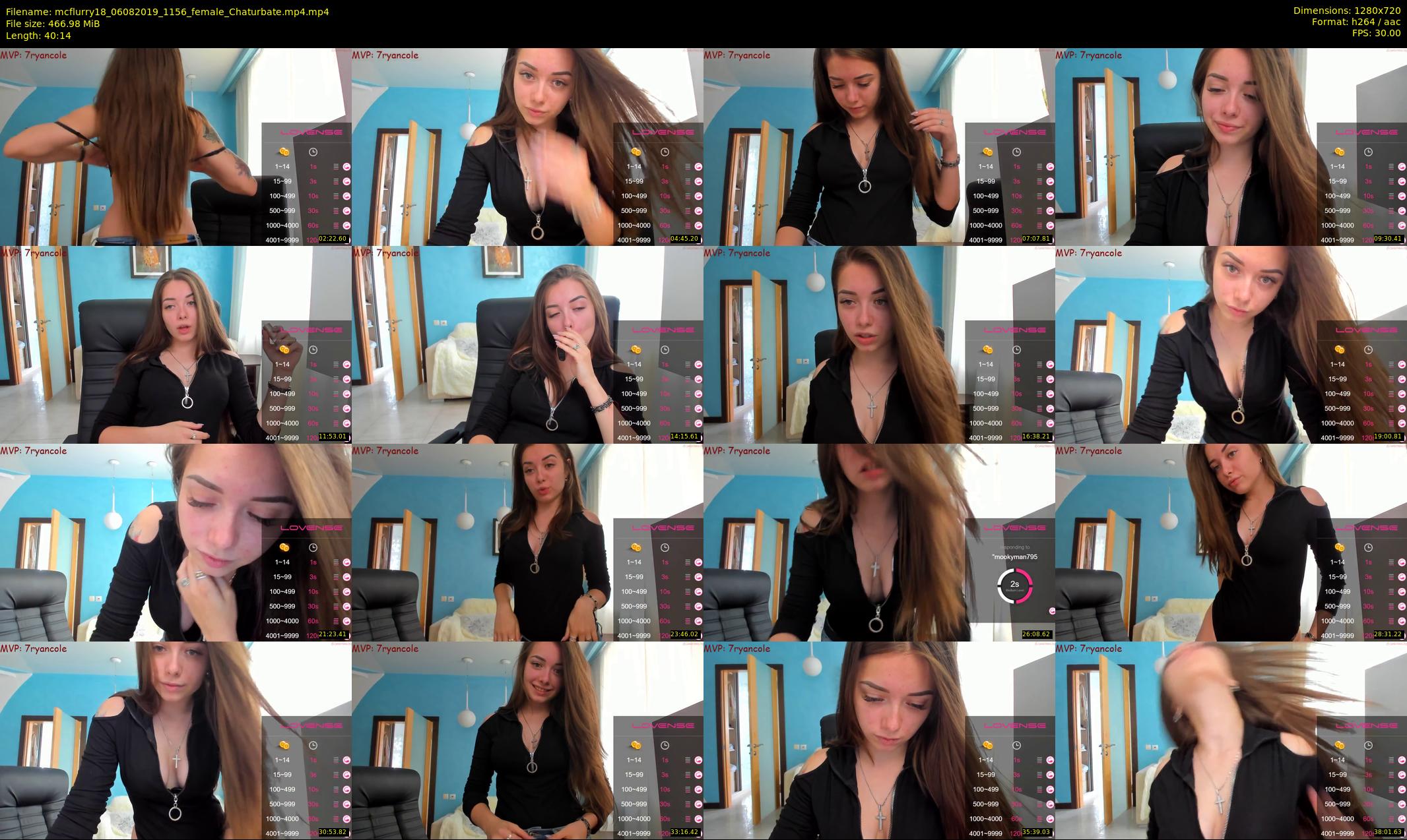 mcflurry18 — 41 minute Chaturbate female cam show recording, 720p, Aug 6, 2019