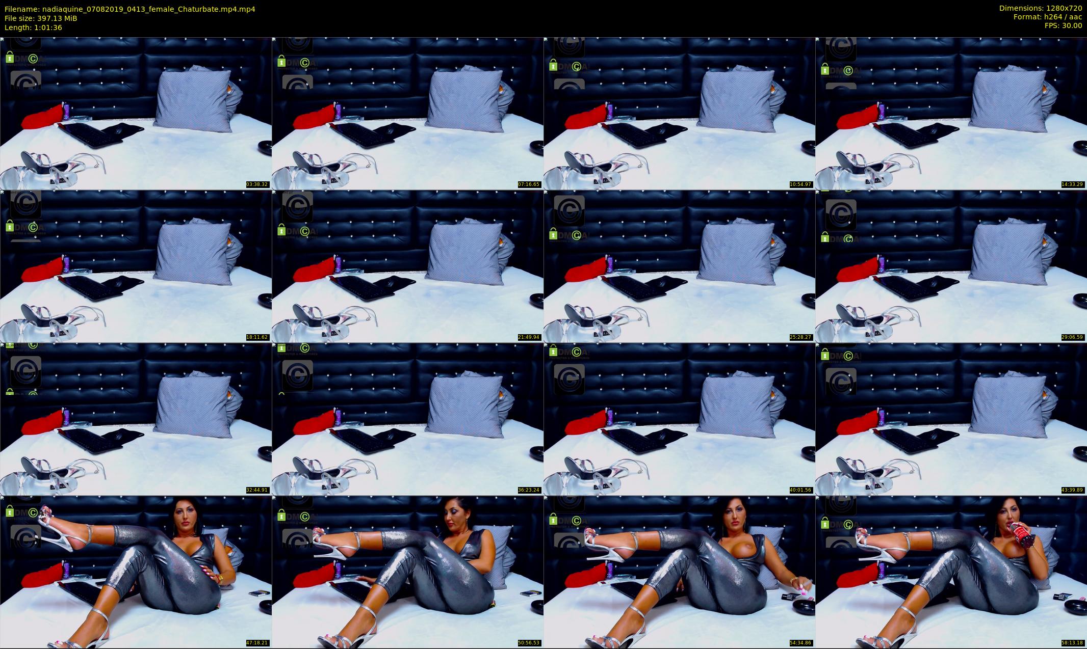 nadiaquine — 62 minute Chaturbate female cam show recording, 720p, Aug 7, 2019