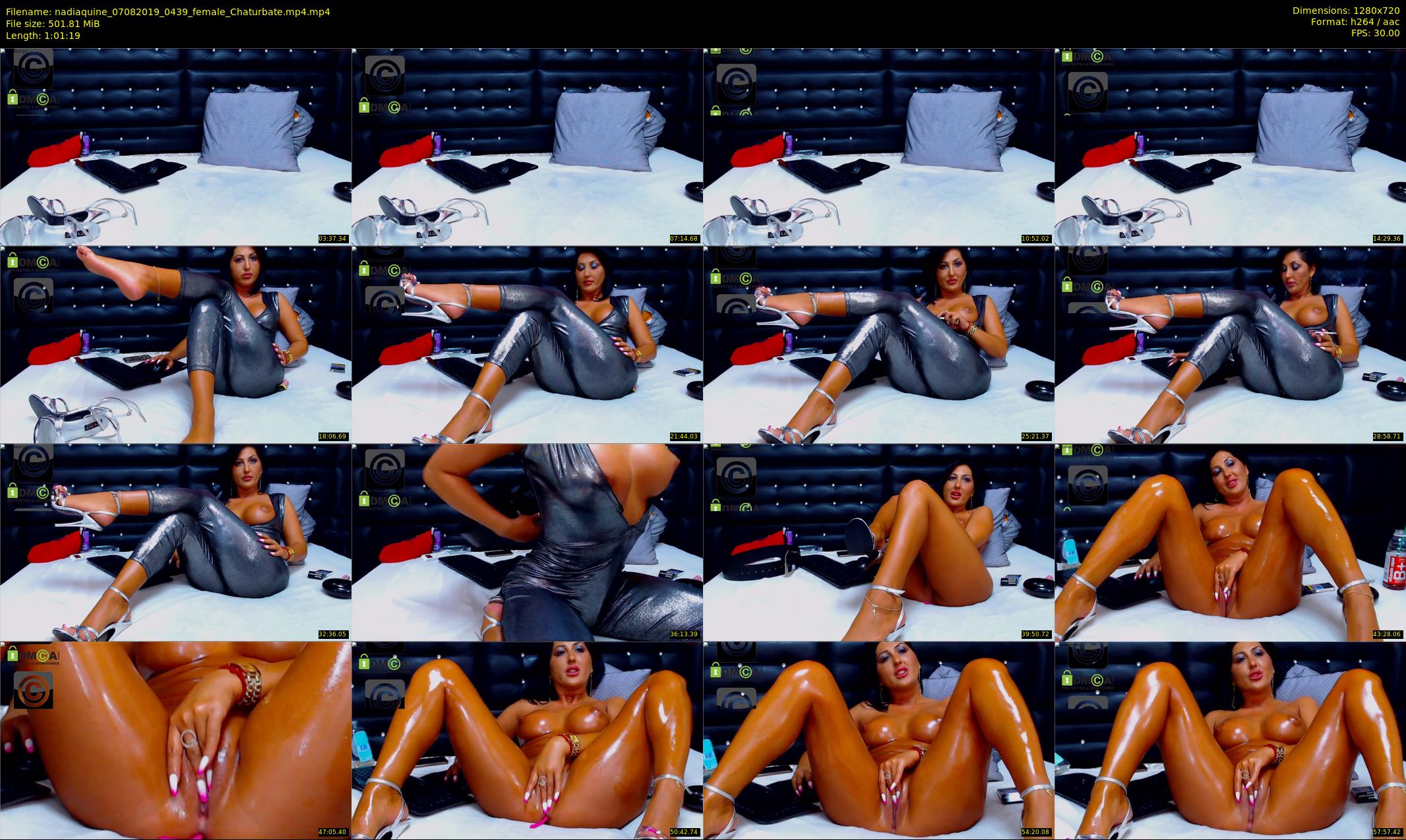 nadiaquine — 62 minute Chaturbate female cam show recording, 720p, Aug 7, 2019