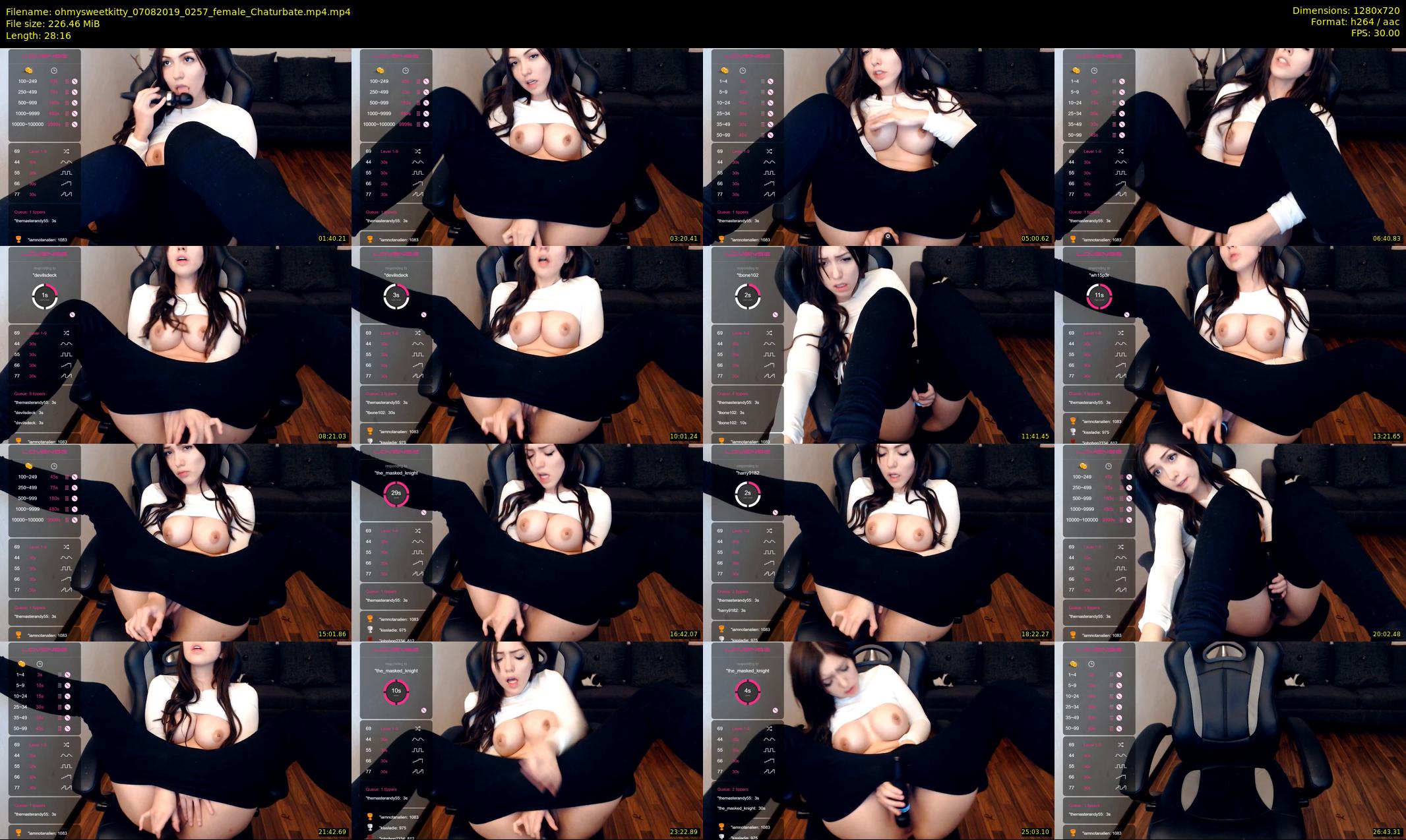 ohmysweetkitty — 29 minute Chaturbate female cam show recording, 720p, Aug 7, 2019