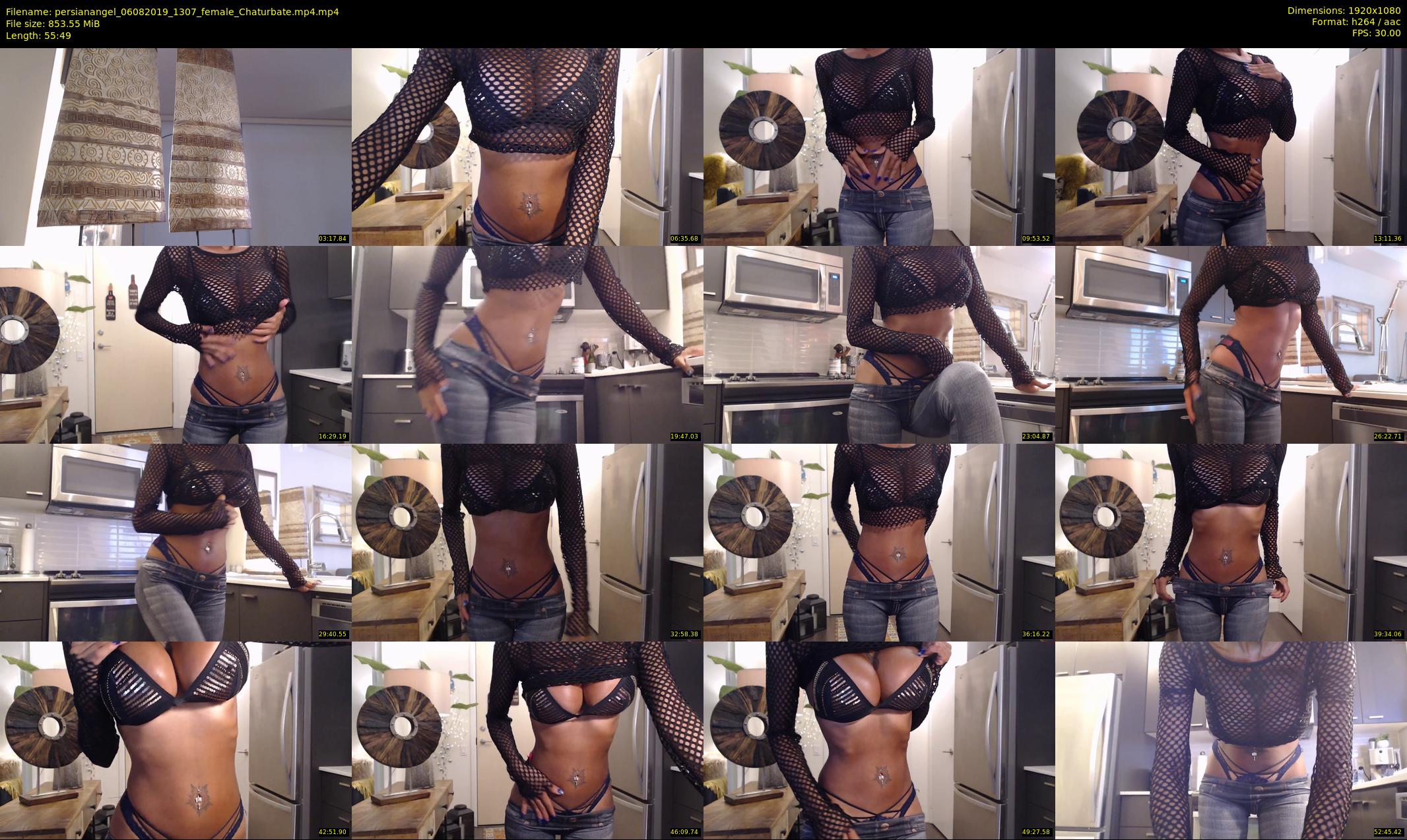 persianangel — 56 minute Chaturbate female cam show recording, 1080p, Aug 6, 2019