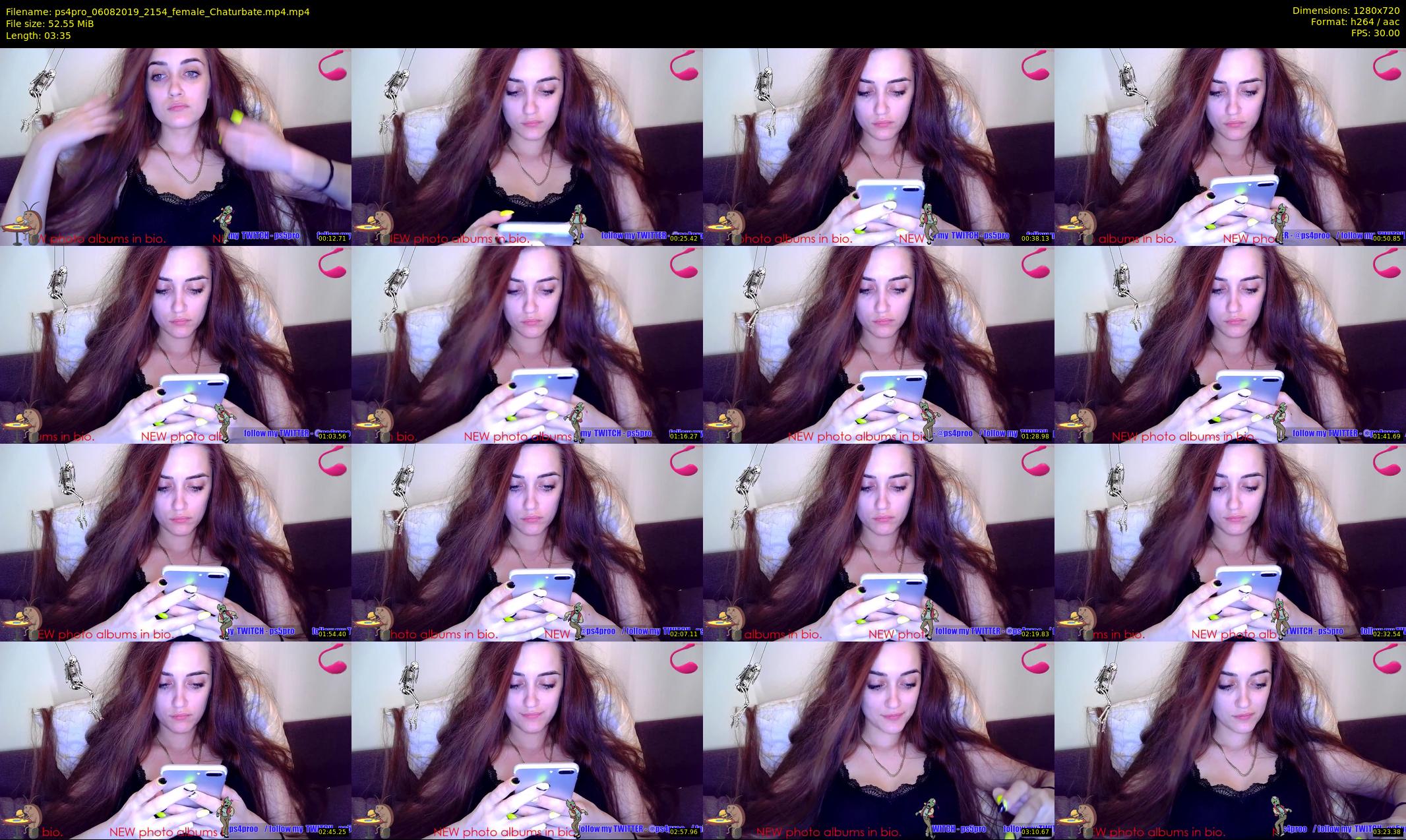 ps4pro — 4 minute Chaturbate female cam show recording, 720p, Aug 6, 2019