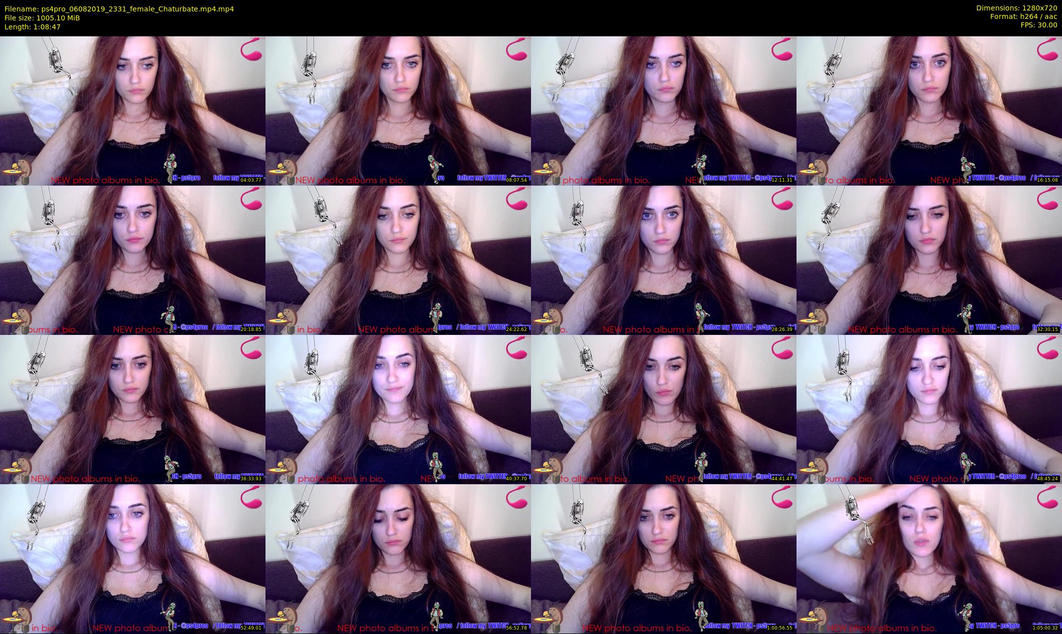 ps4pro — 69 minute Chaturbate female cam show recording, 720p, Aug 6, 2019