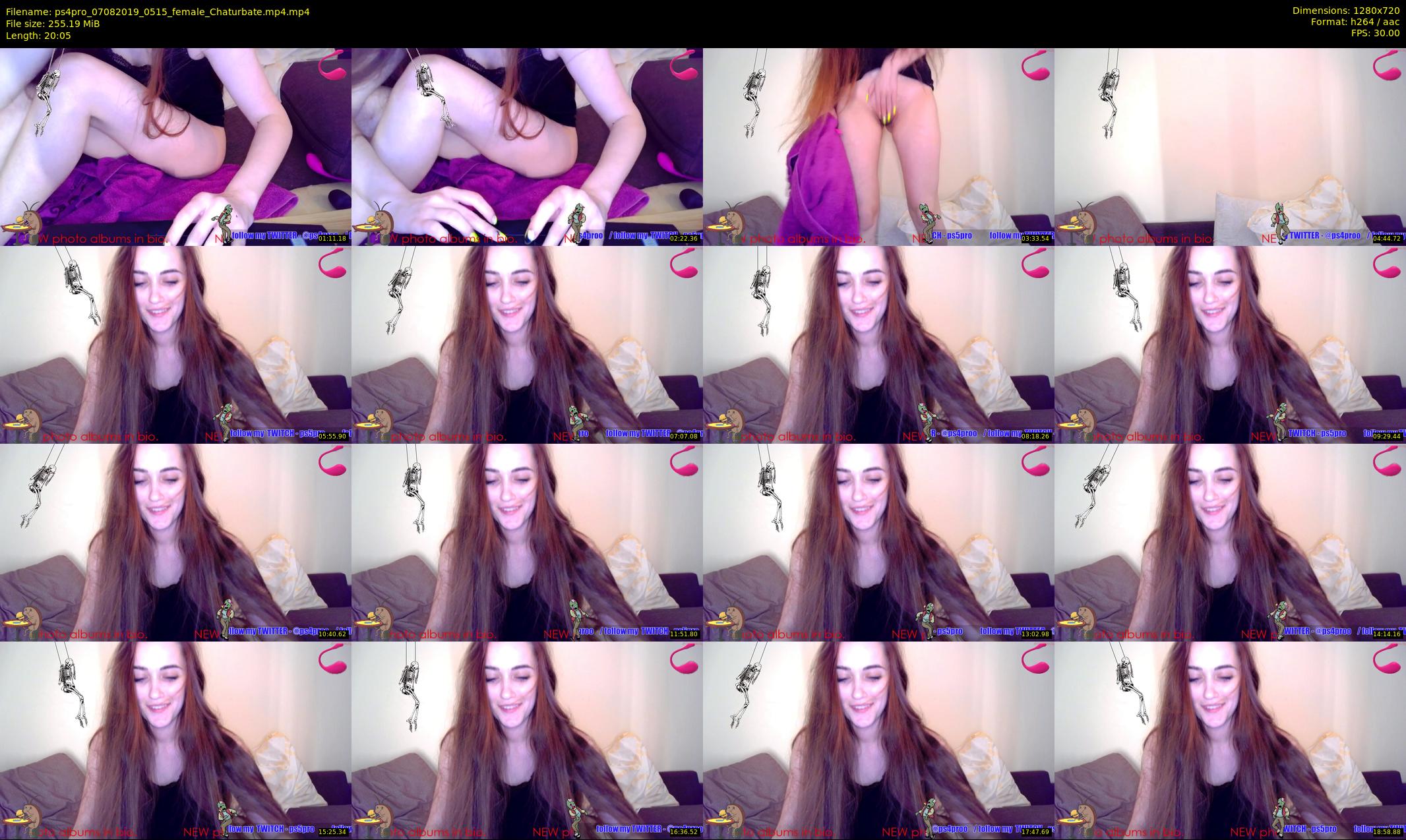 ps4pro — 21 minute Chaturbate female cam show recording, 720p, Aug 7, 2019