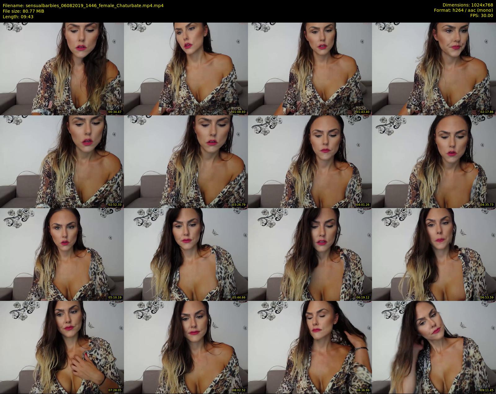 sensualbarbies — 10 minute Chaturbate female cam show recording, 720p, Aug 6, 2019