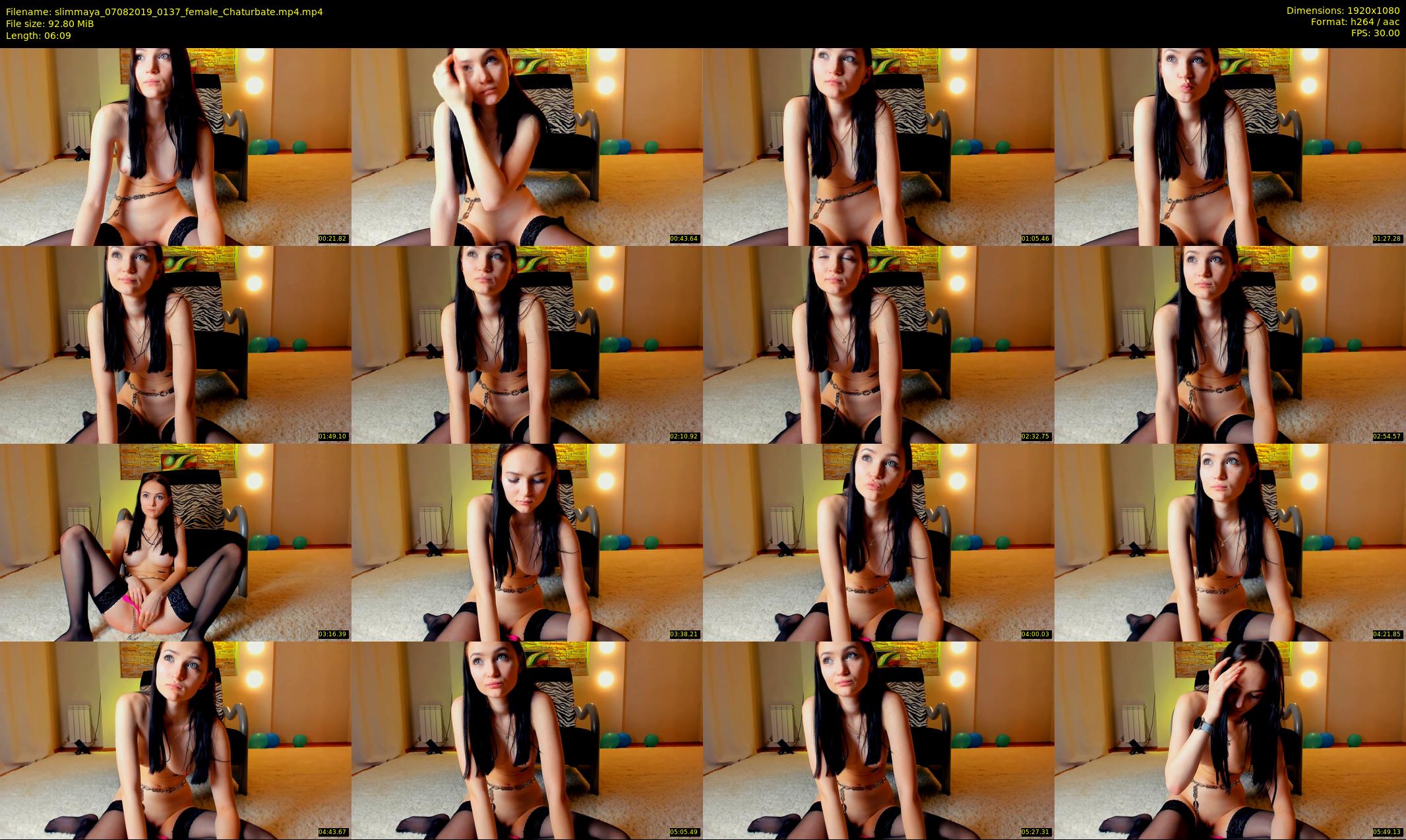 slimmaya — 7 minute Chaturbate female cam show recording, 1080p, Aug 7, 2019