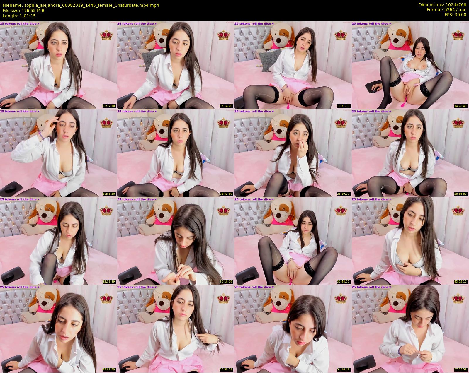 sophia_alejandra — 62 minute Chaturbate female cam show recording, 720p, Aug 6, 2019
