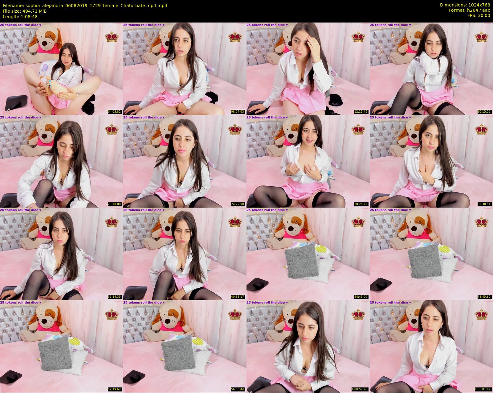 sophia_alejandra — 69 minute Chaturbate female cam show recording, 720p, Aug 6, 2019