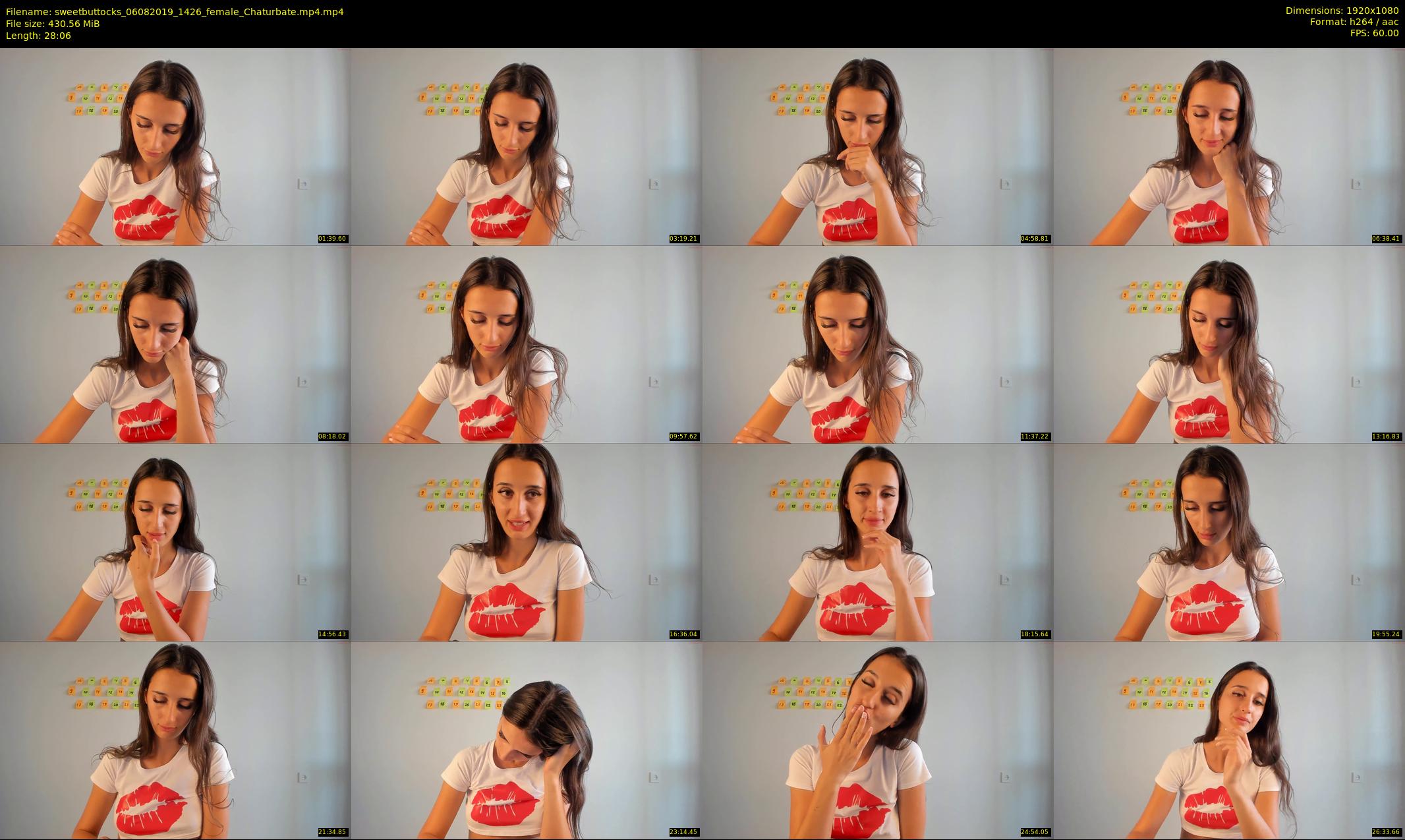 sweetbuttocks — 29 minute Chaturbate female cam show recording, 1080p, Aug 6, 2019