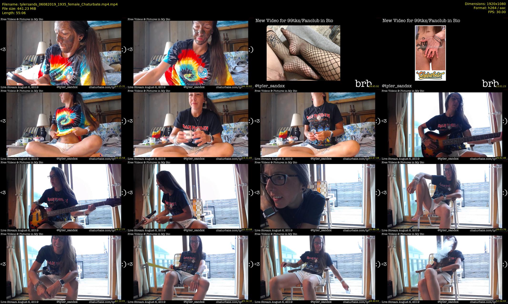 tylersands — 56 minute Chaturbate female cam show recording, 1080p, Aug 6, 2019