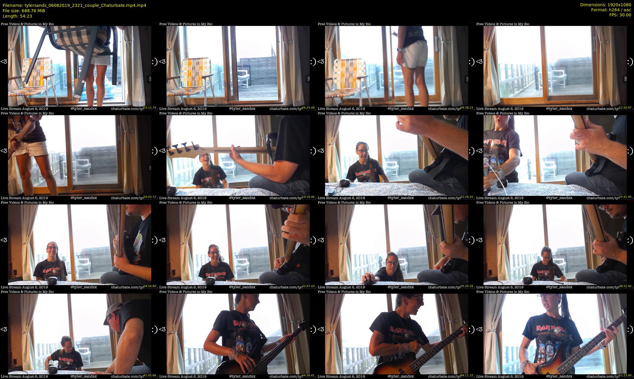 tylersands — 55 minute Chaturbate female cam show recording, 1080p, Aug 6, 2019