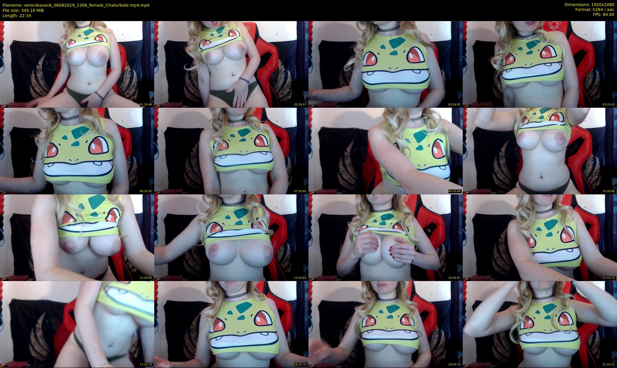 veronikavonk — 23 minute Chaturbate female cam show recording, 1080p, Aug 6, 2019