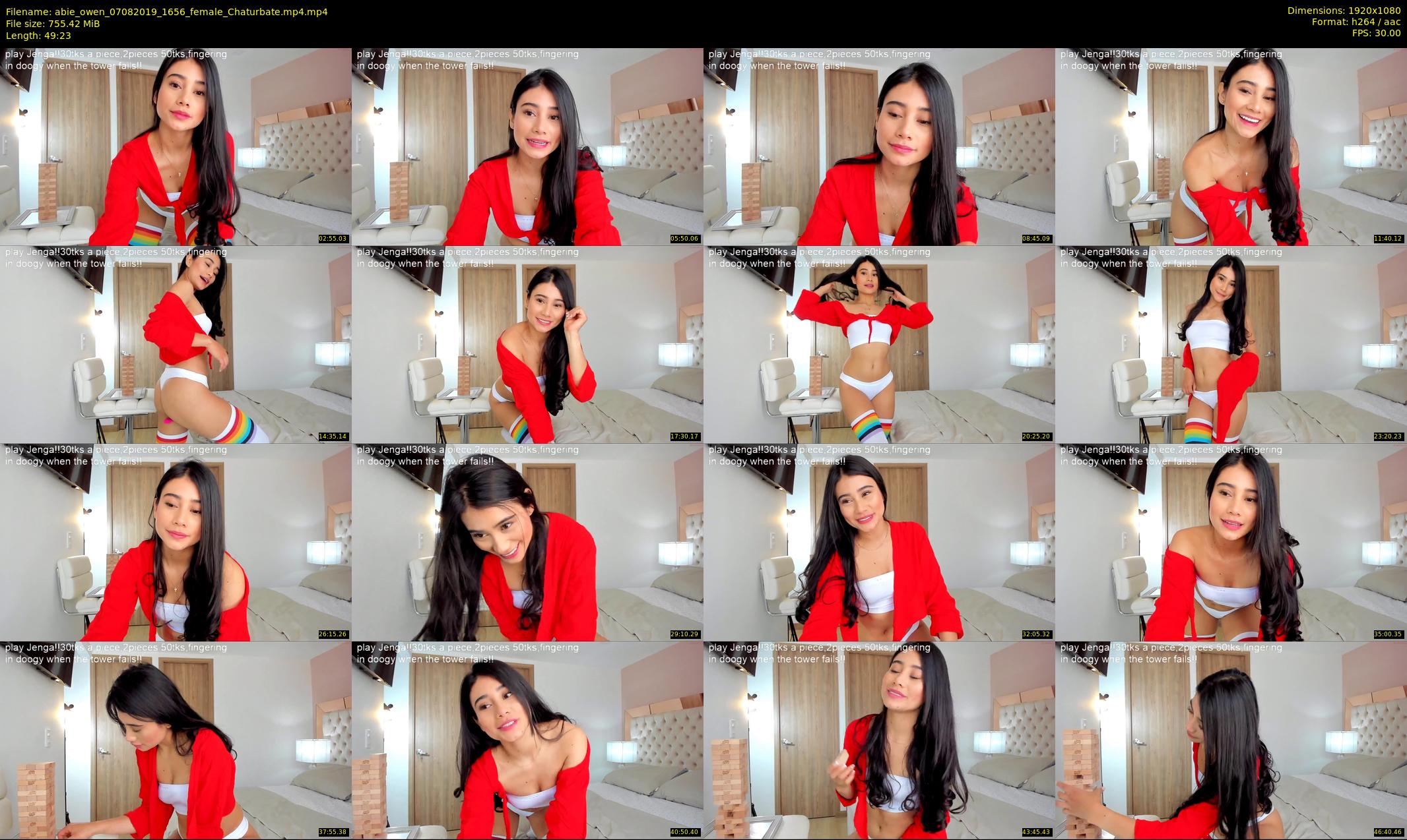 abie_owen — 50 minute Chaturbate female cam show recording, 1080p, Aug 7, 2019