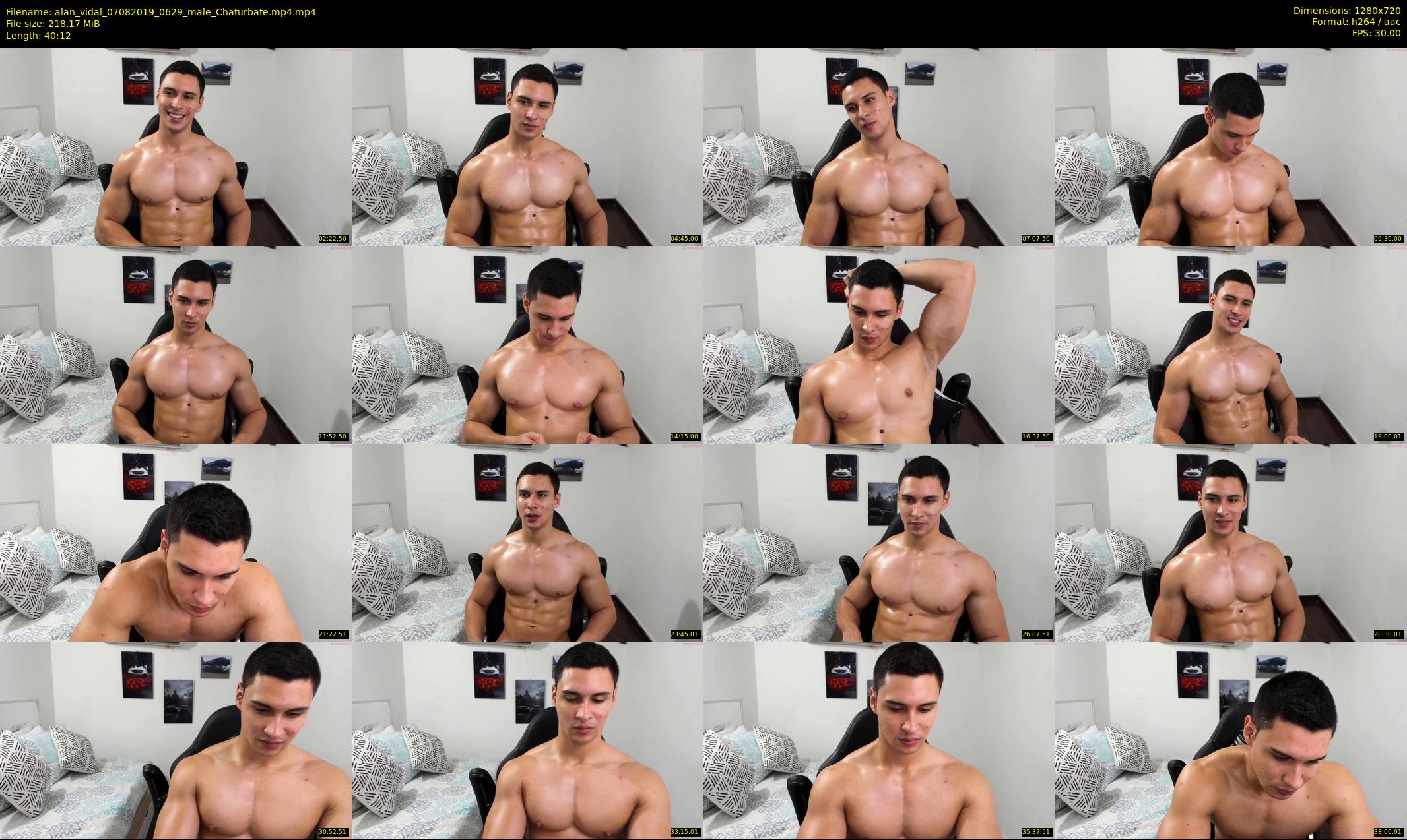alan_vidal — 41 minute Chaturbate male cam show recording, 720p, Aug 7, 2019