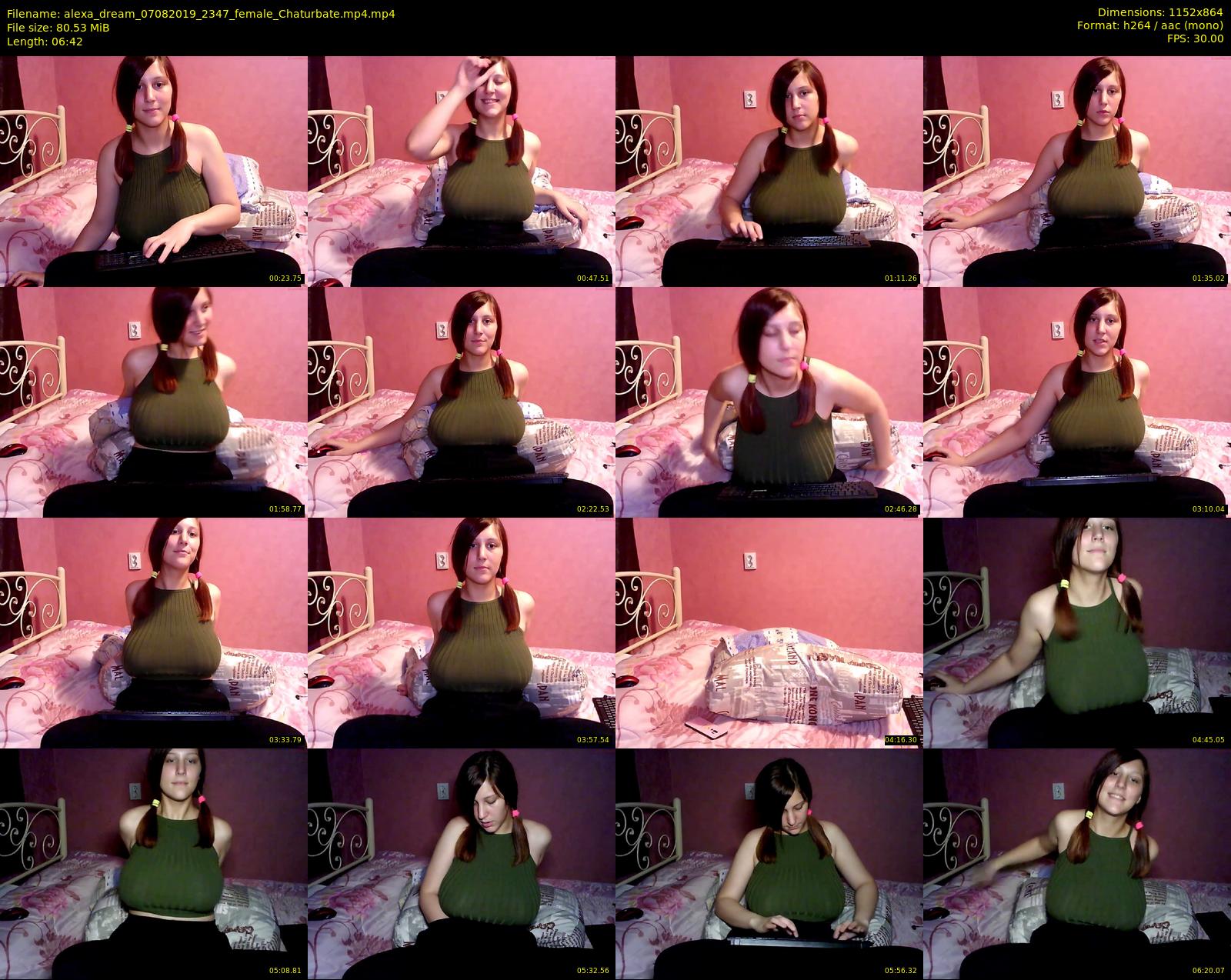 alexa_dream — 7 minute Chaturbate female cam show recording, 720p, Aug 7, 2019
