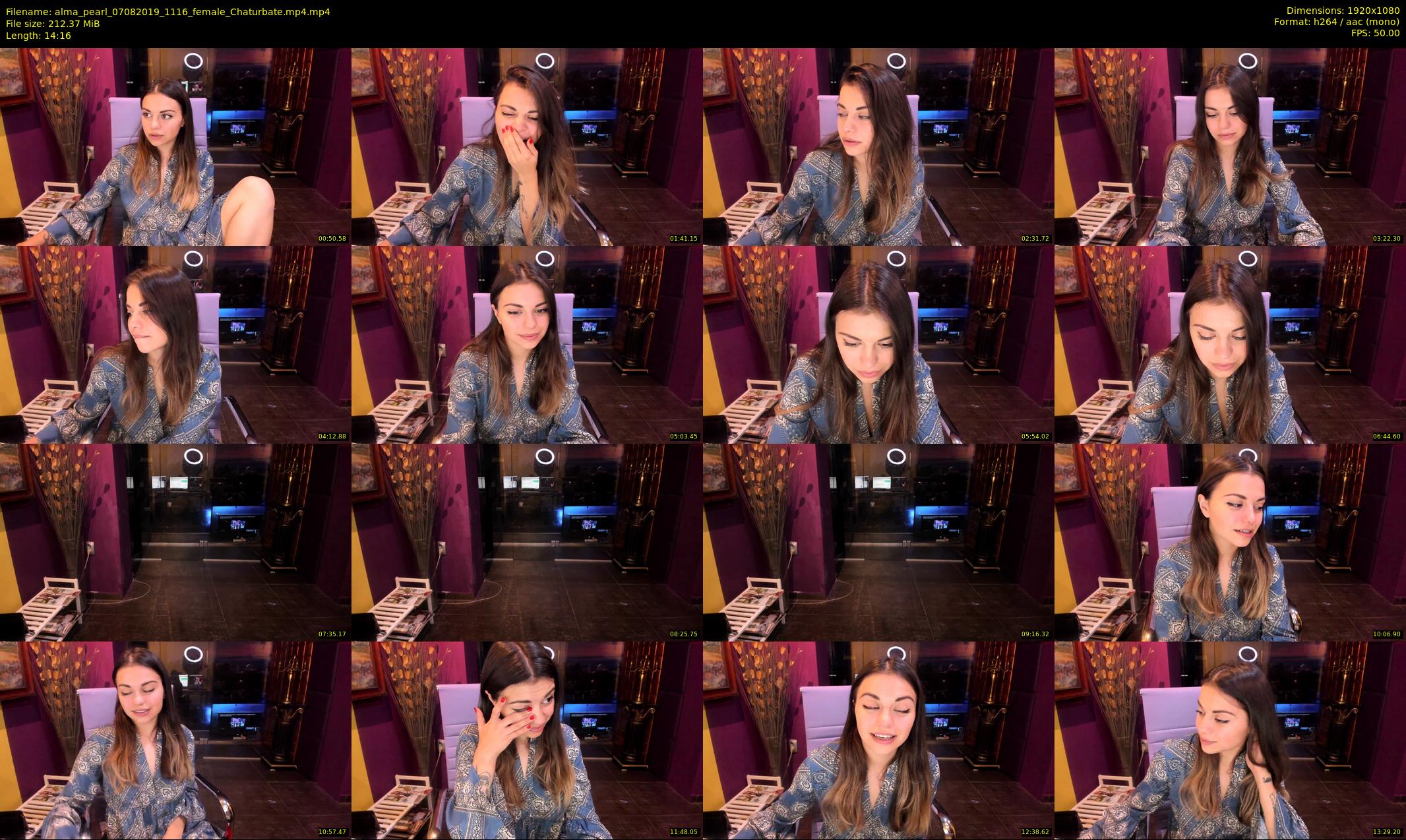 alma_pearl — 15 minute Chaturbate female cam show recording, 1080p, Aug 7, 2019