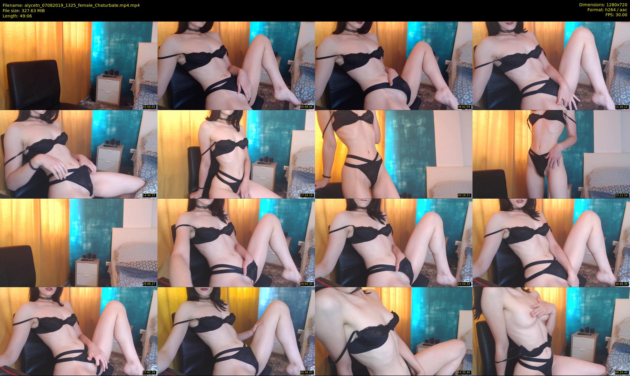 alycetn — 50 minute Chaturbate female cam show recording, 720p, Aug 7, 2019