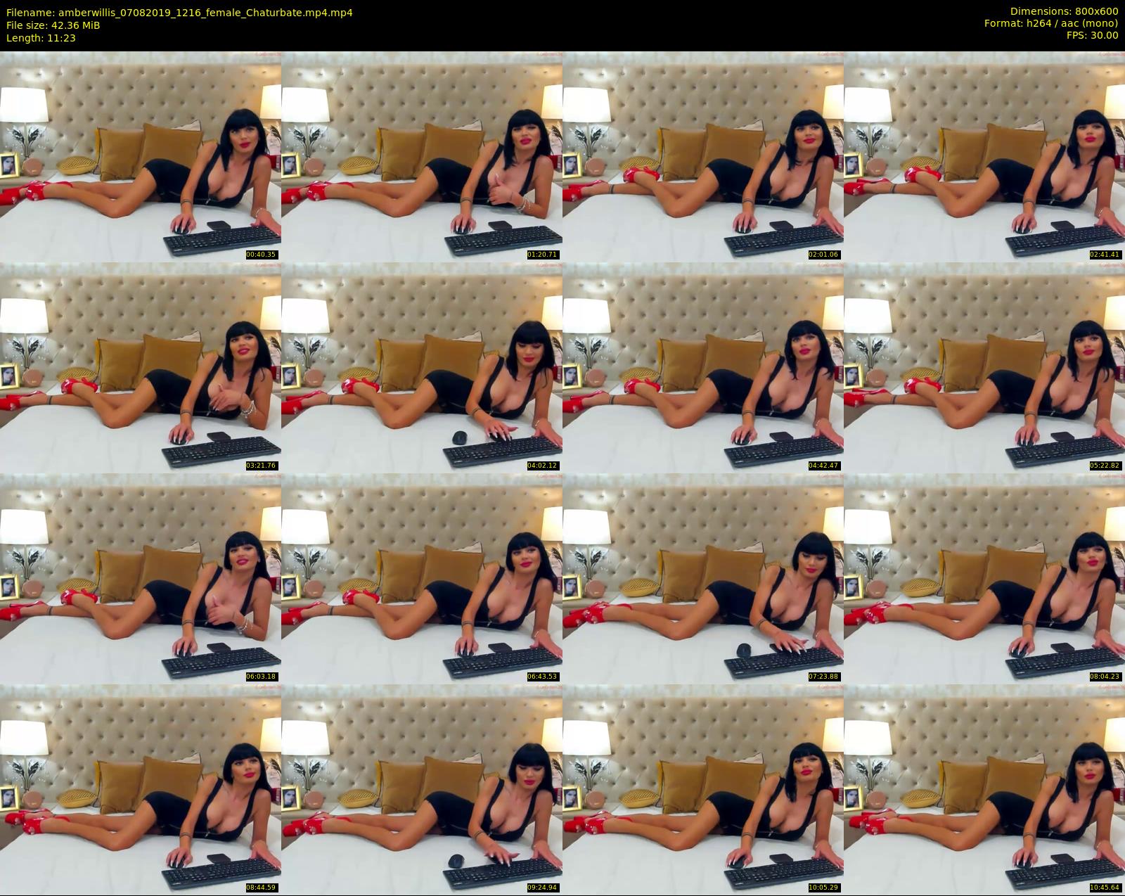 amberwillis — 12 minute Chaturbate female cam show recording, 480p, Aug 7, 2019