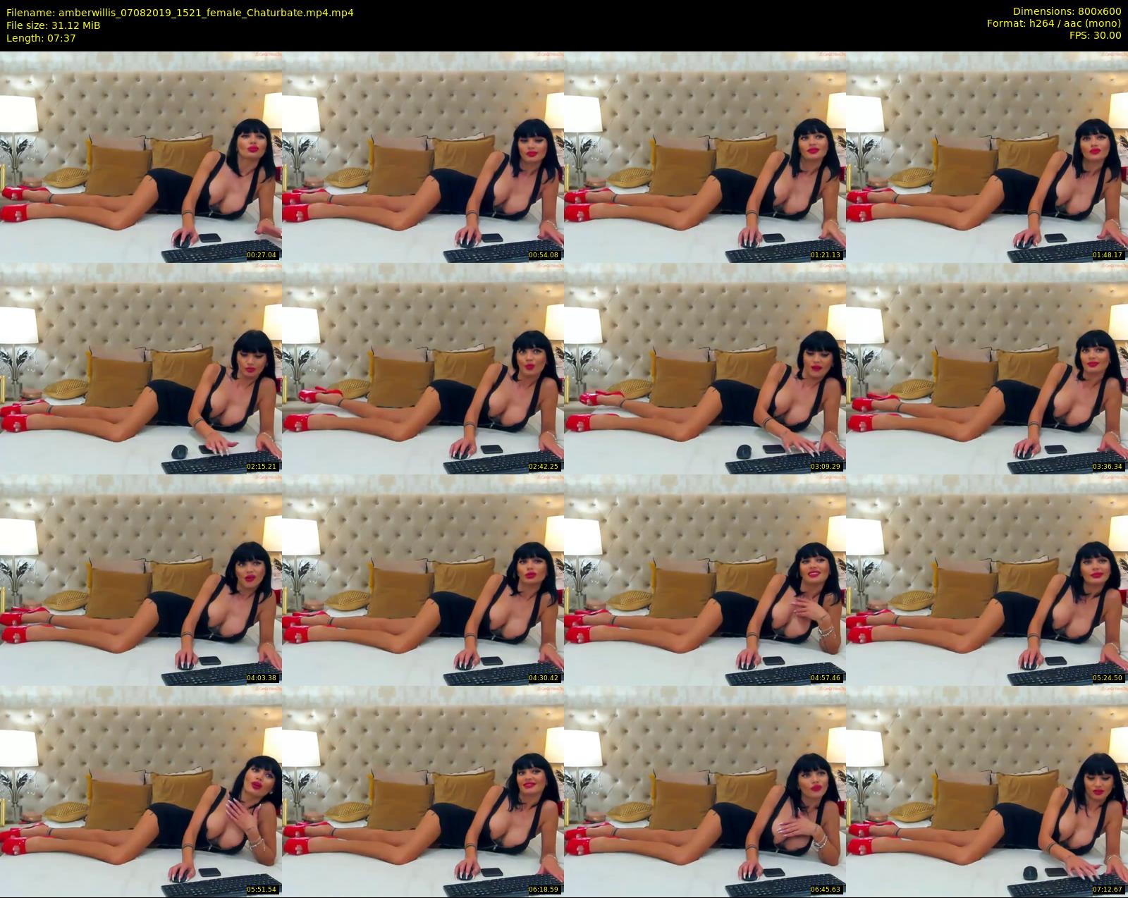 amberwillis — 8 minute Chaturbate female cam show recording, 480p, Aug 7, 2019