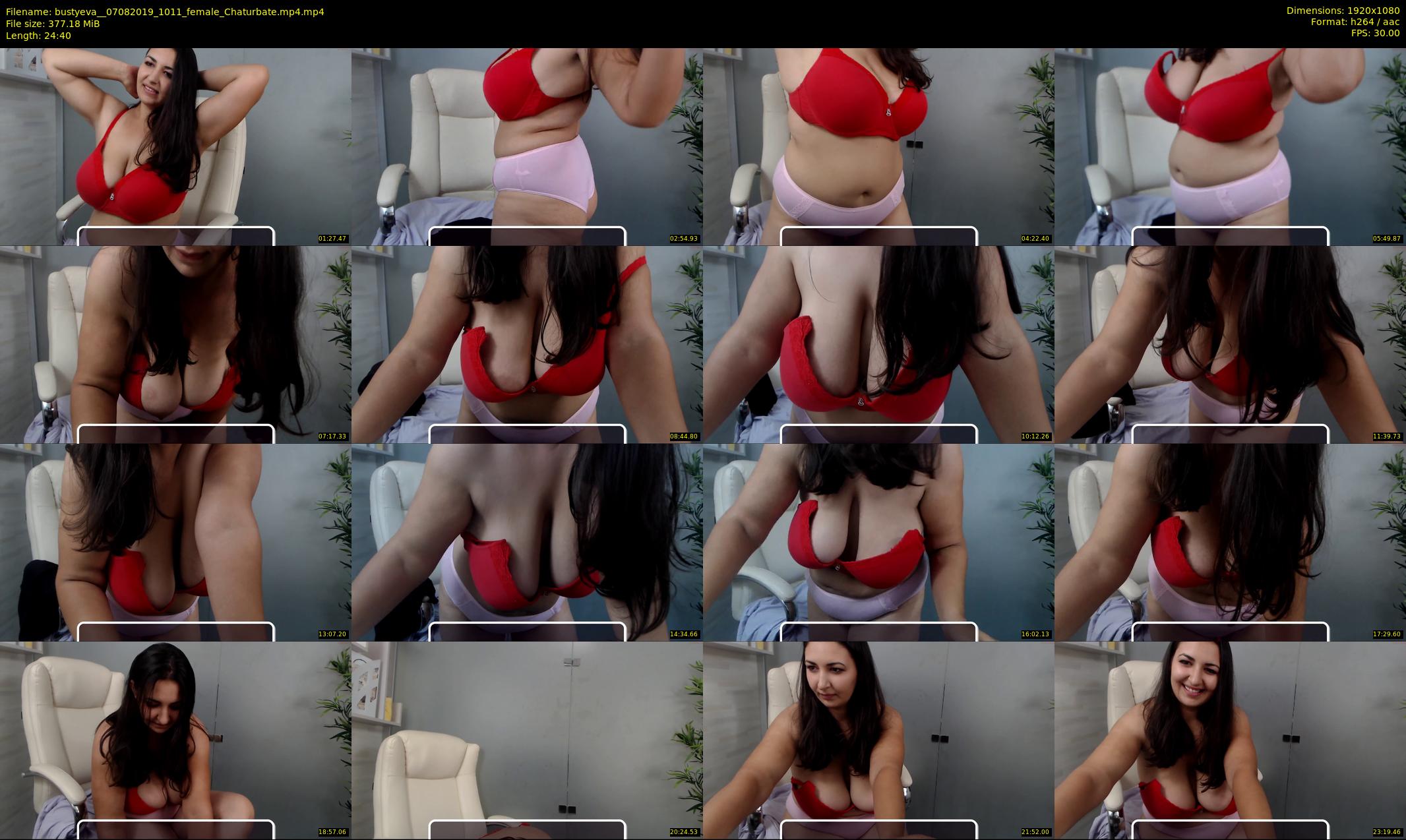 bustyeva_ — 25 minute Chaturbate female cam show recording, 1080p, Aug 7, 2019