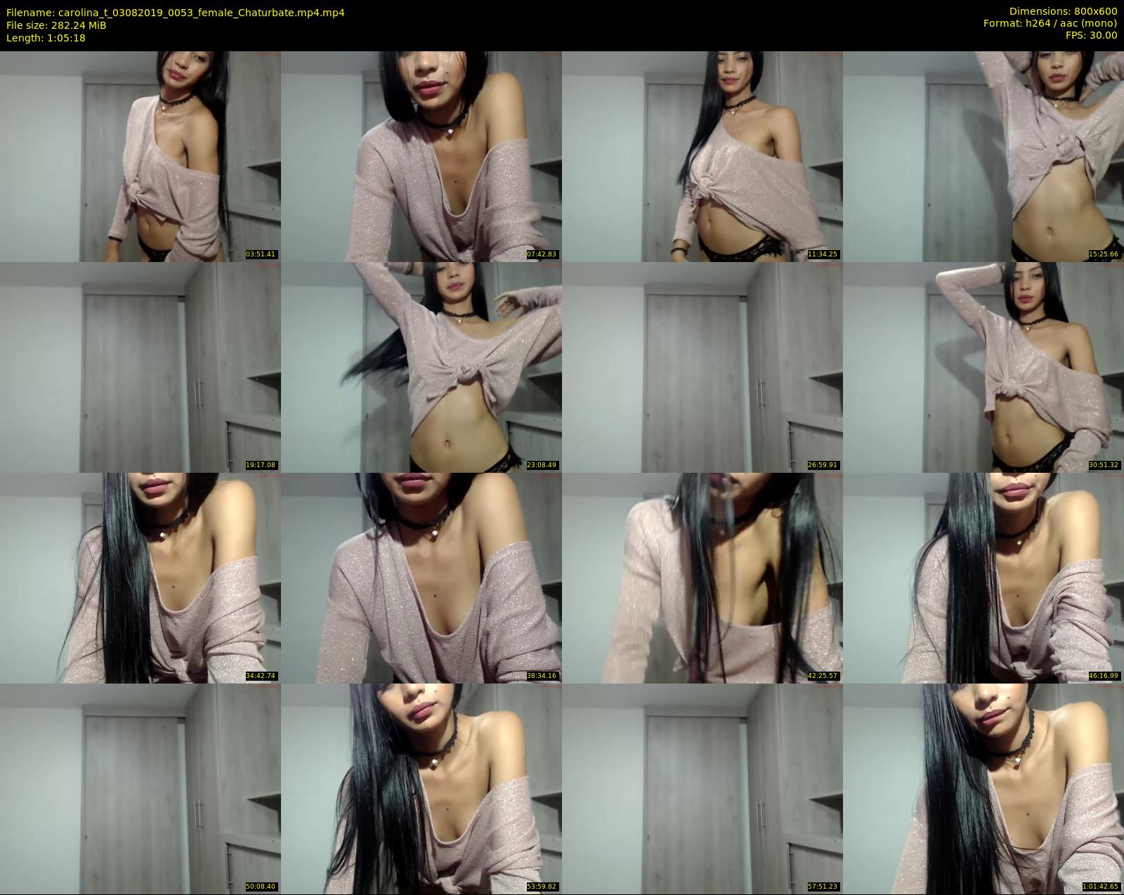 carolina_t — 66 minute Chaturbate female cam show recording, 480p, Aug 3, 2019