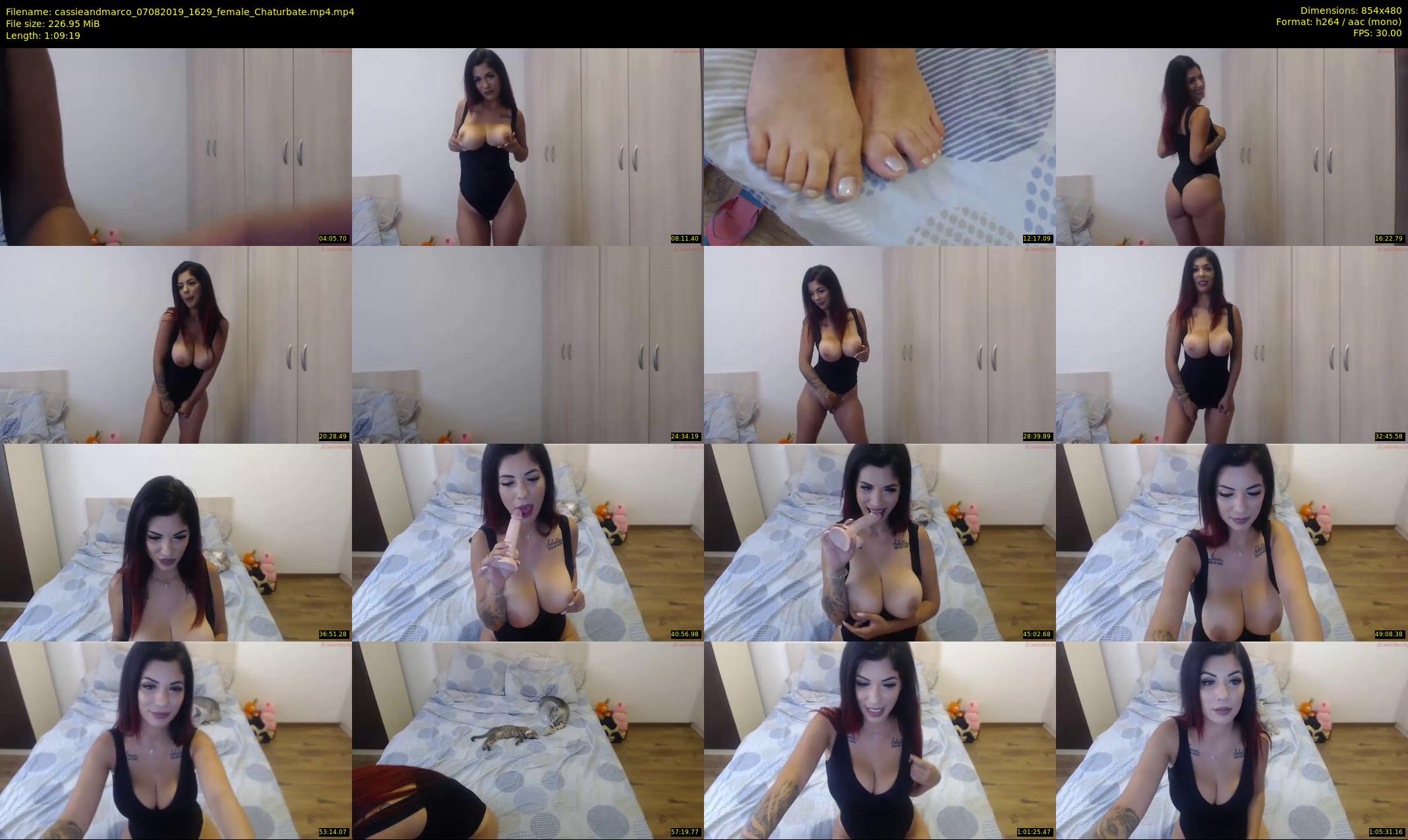 cassieandmarco — 70 minute Chaturbate female cam show recording, 480p, Aug 7, 2019