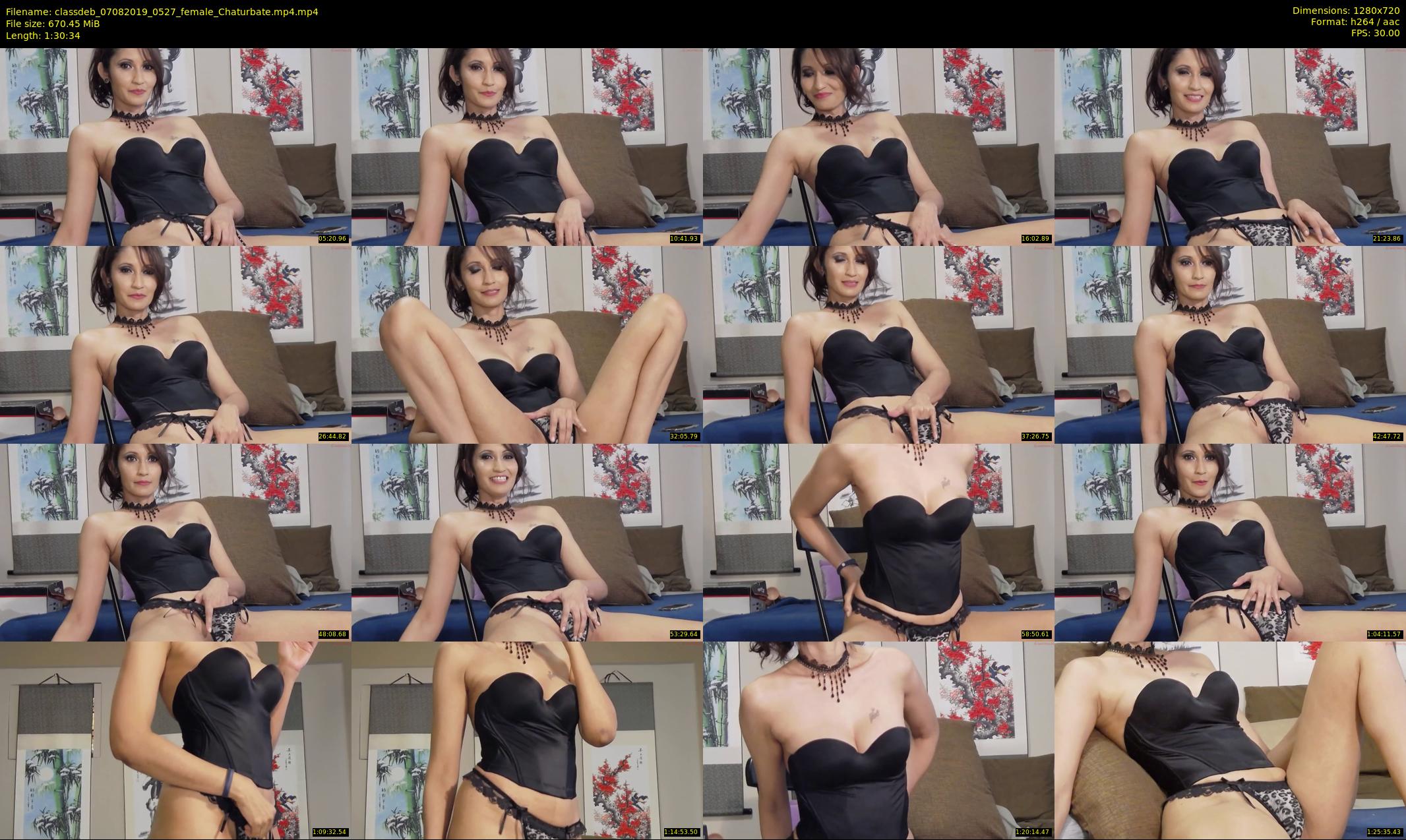 classdeb — 91 minute Chaturbate female cam show recording, 720p, Aug 7, 2019
